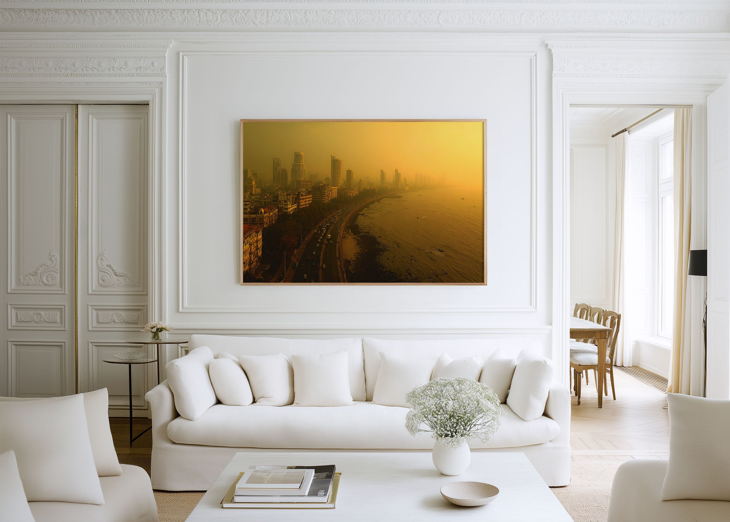 Mumbai Marine Drive Skyline Wall Art