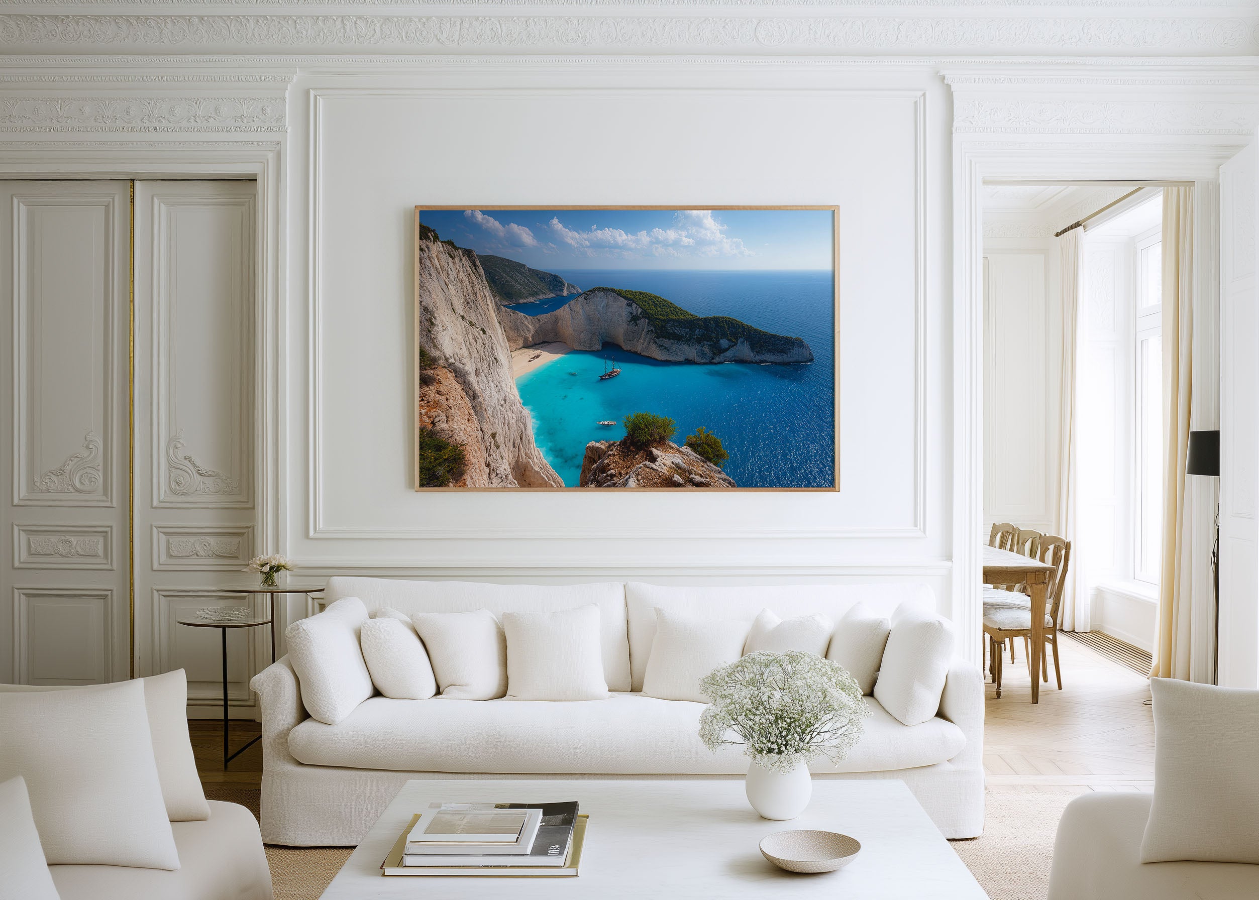 Navagio Beach Print – Zakynthos Shipwreck Cove Wall Art