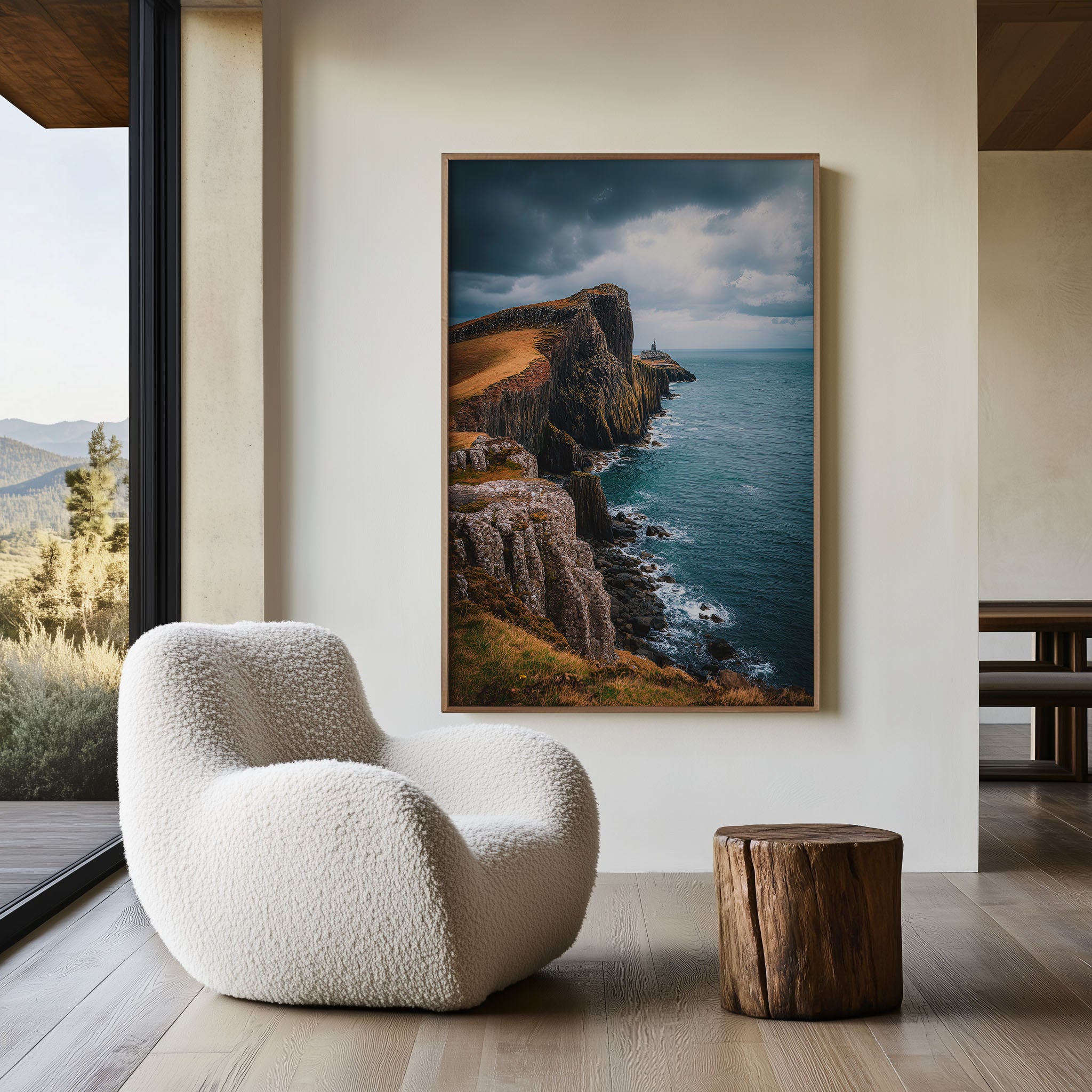 Neist Point Isle of Skye Wall Art – Scotland Coastal Cliff Print