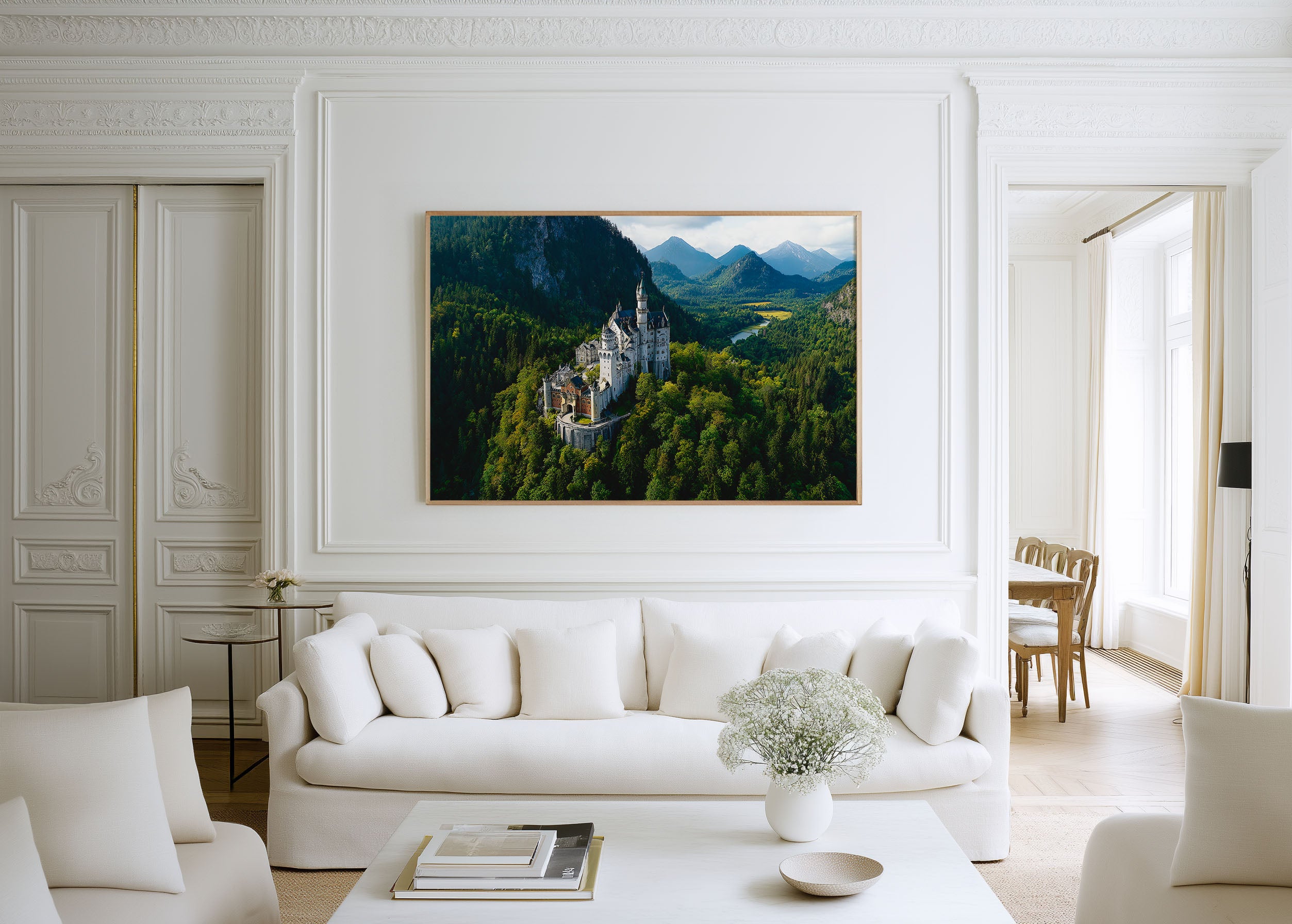 Neuschwanstein Castle Wall Art – Bavaria Germany Alpine Landscape Print