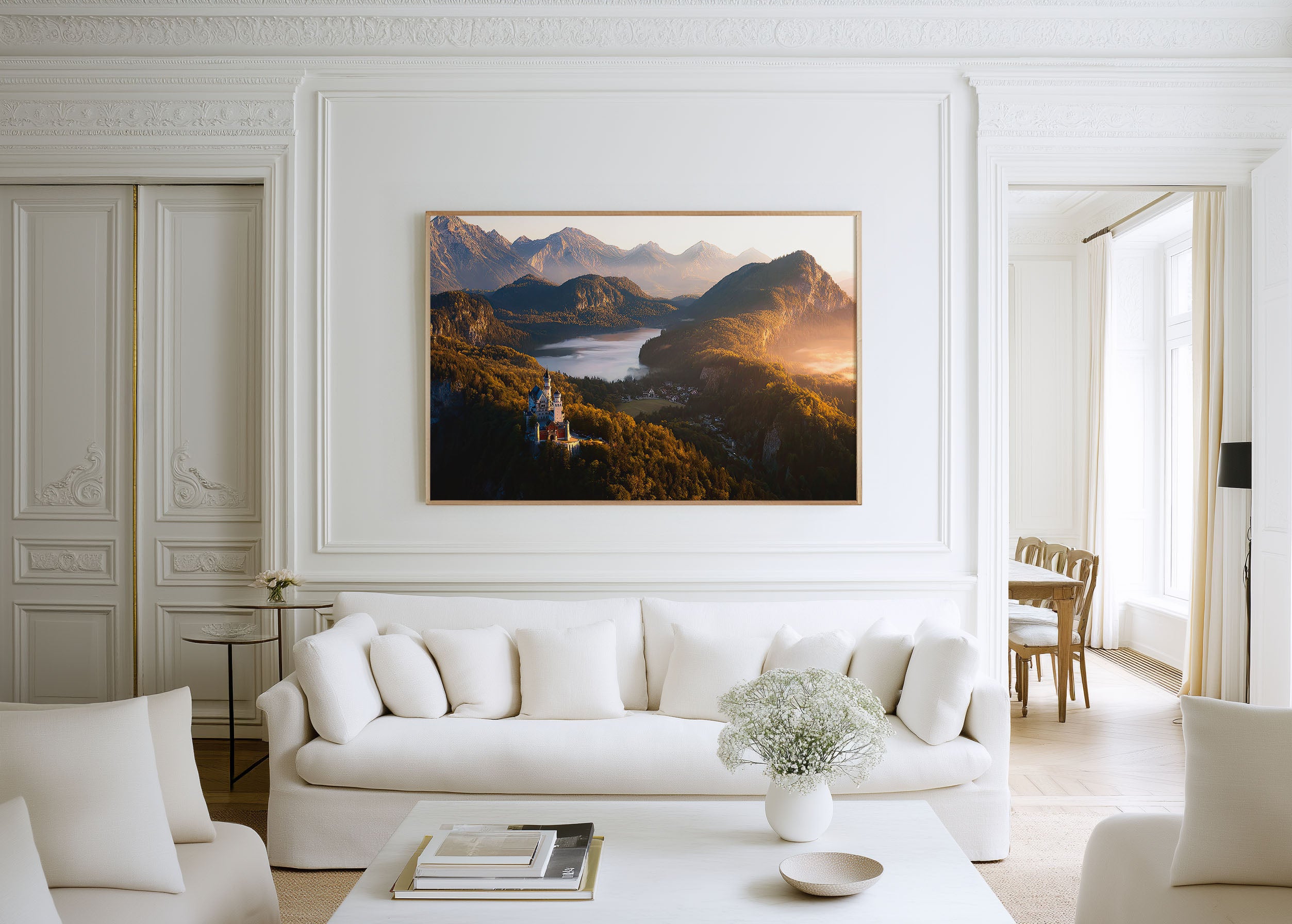 Neuschwanstein Castle Print – Bavarian Alps Wall Art