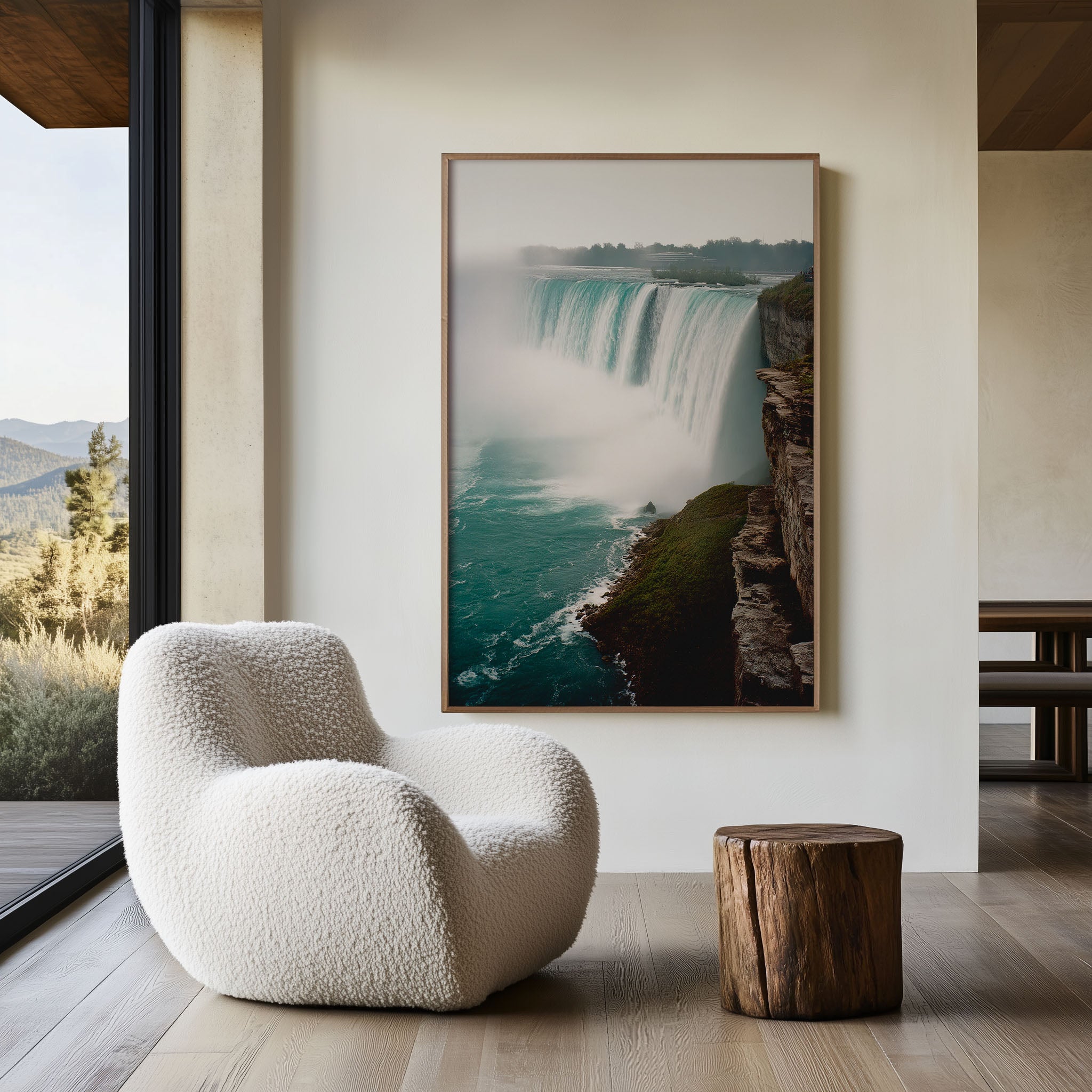 Niagara Falls Wall Art Print | Horseshoe Falls Canada Waterfall Photography | Ontario Travel Poster | Bold Nature Home Decor