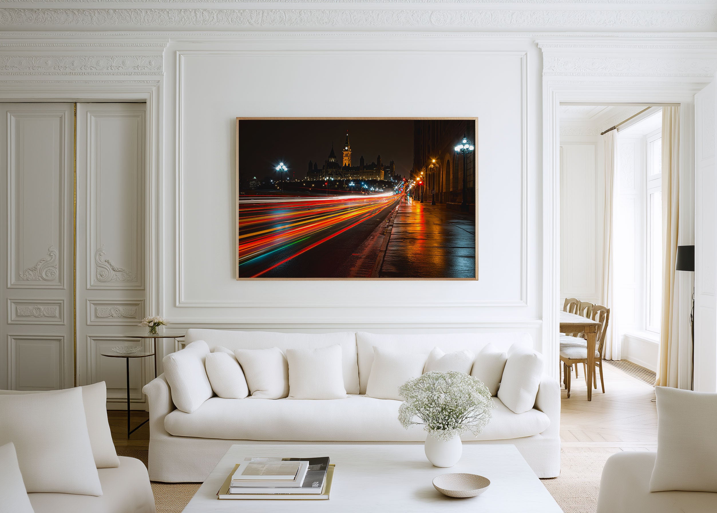 Ottawa Parliament Hill Night Wall Art Print, Canada Skyline