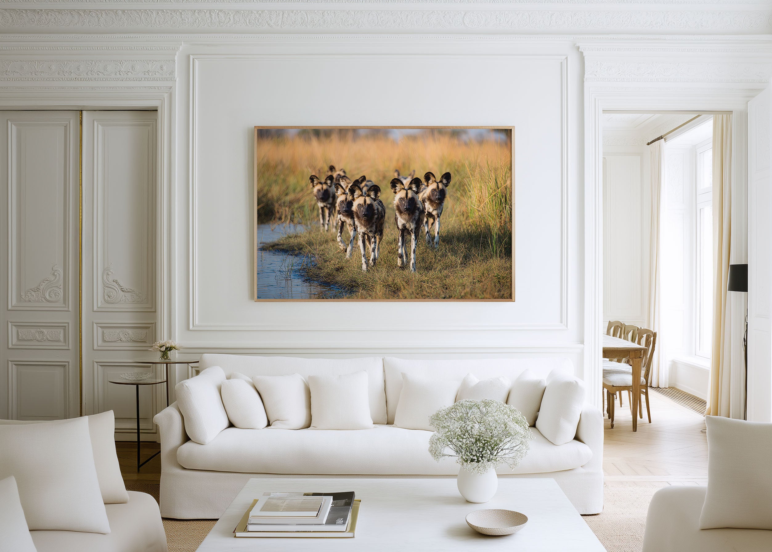 Painted Hunters – African Wild Dog Pack Wall Art Print
