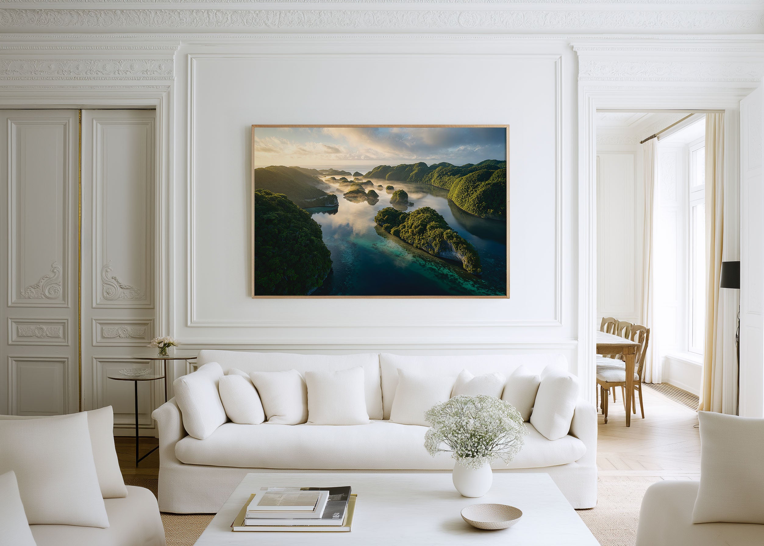 Palau Rock Islands Wall Art Print | Tropical Lagoon Landscape Photography