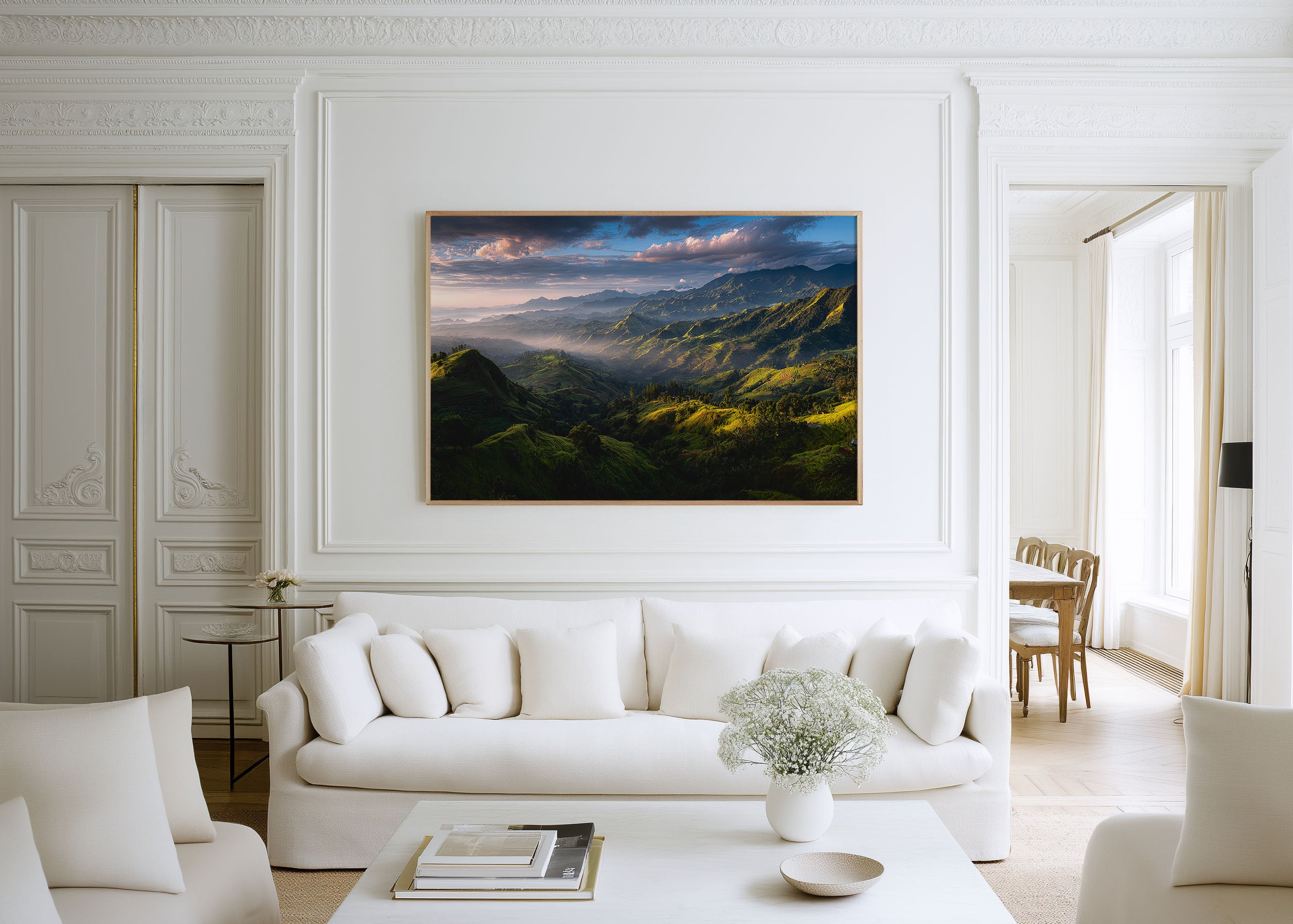Papua New Guinea Highlands Sunrise Wall Art Print | Misty Mountain Landscape Photography