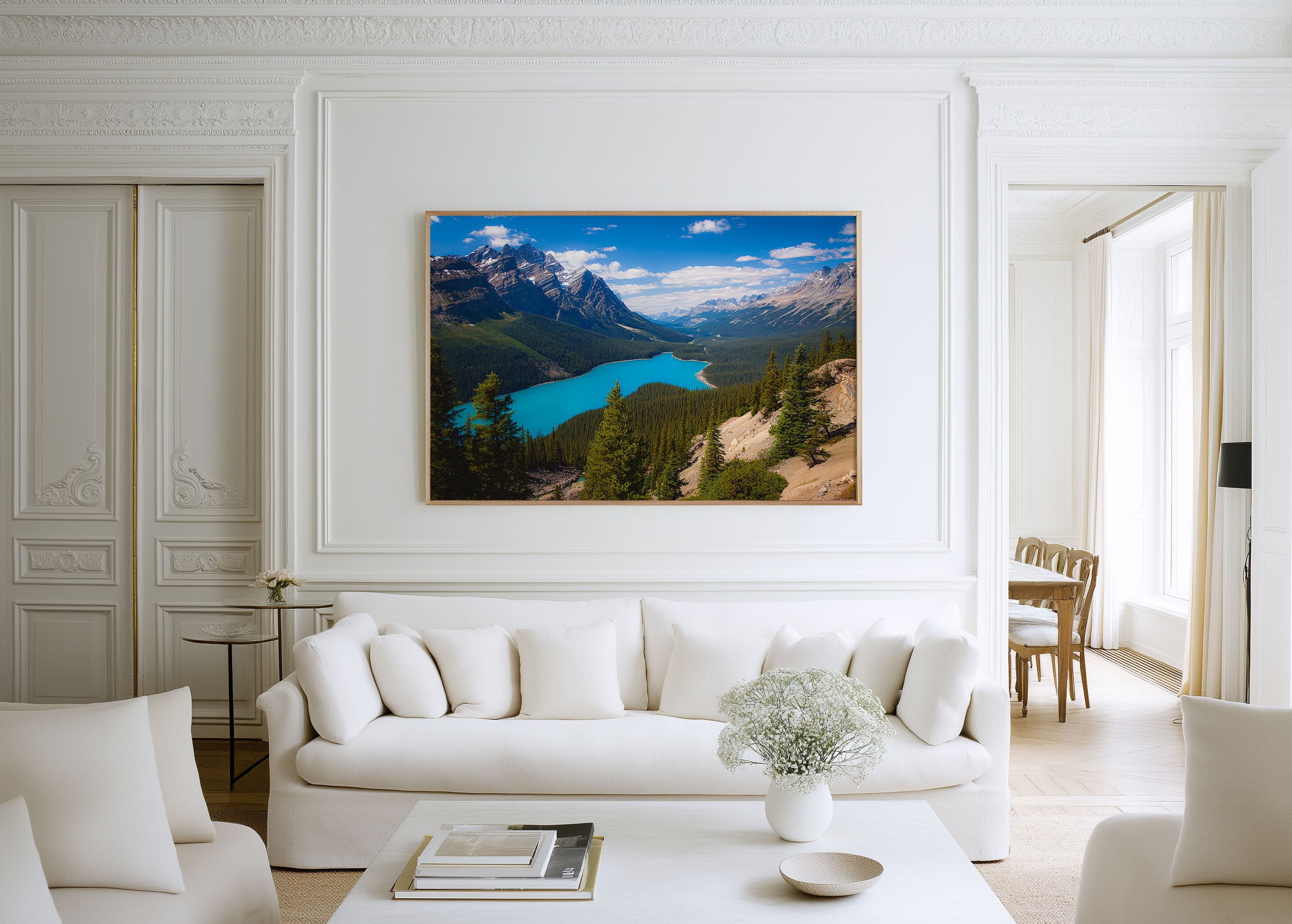 Peyto Lake Banff Wall Art – Turquoise Lake Canadian Rockies Landscape Print