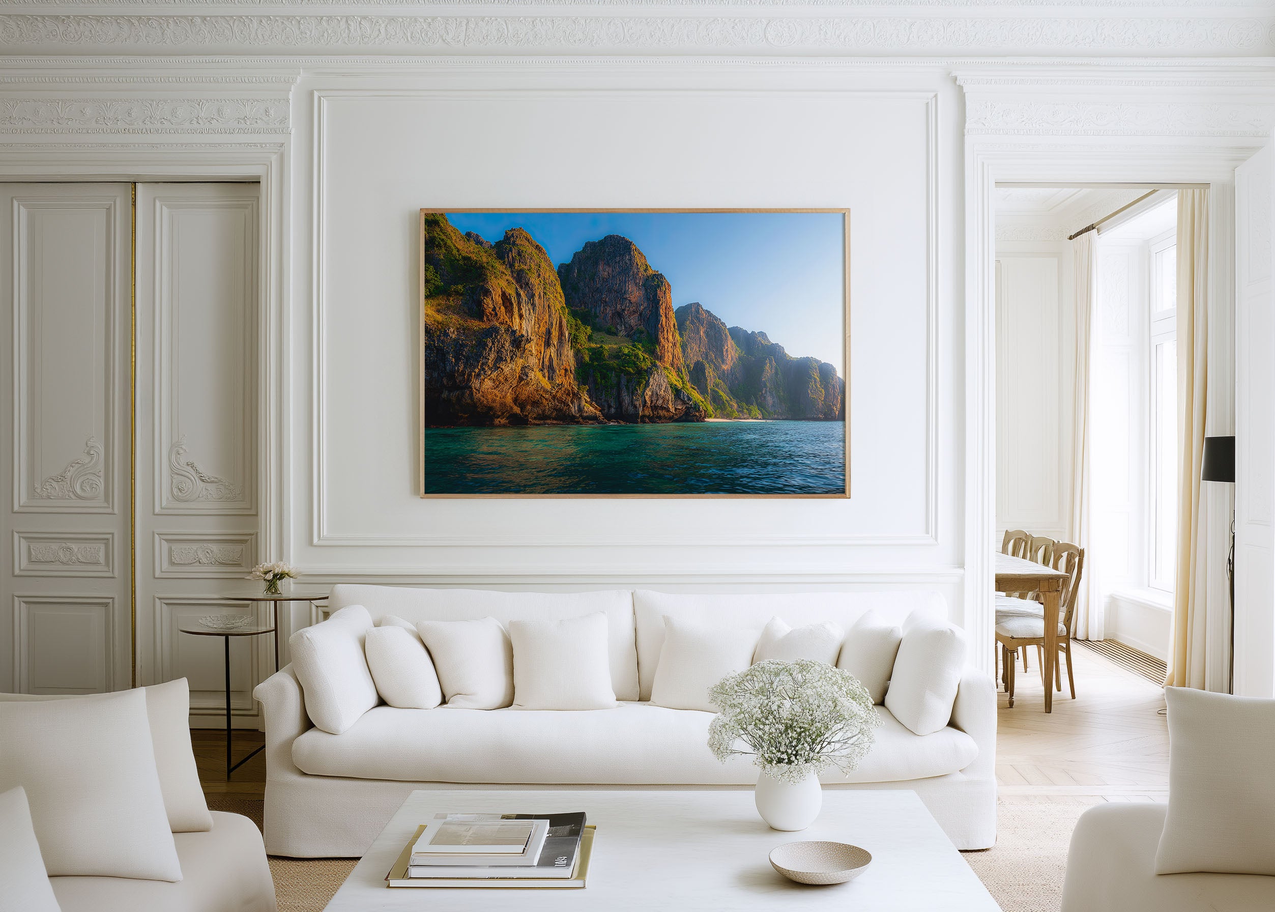 Phi Phi Islands Cliff Print – Thailand Ocean Wall Art