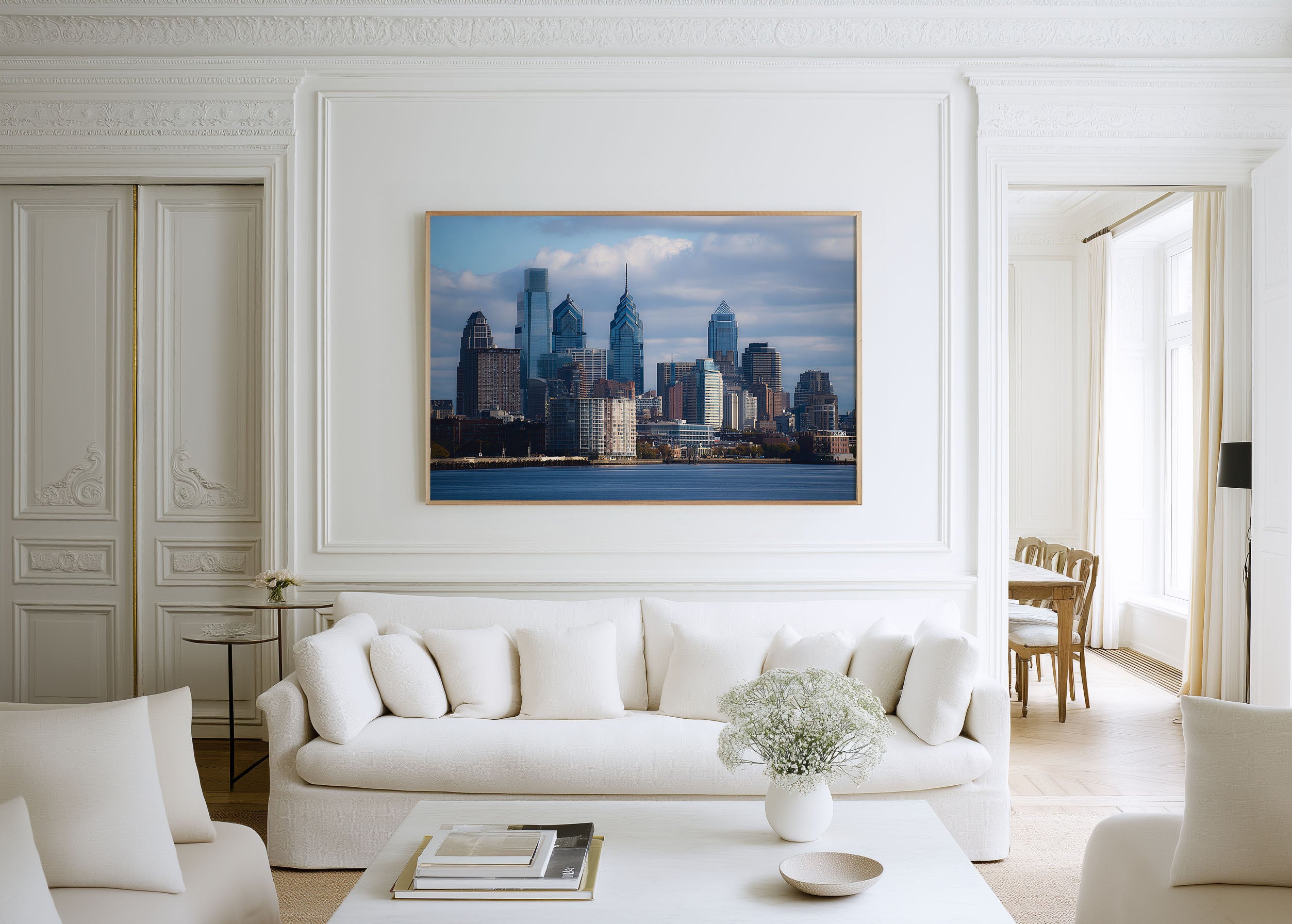 Philadelphia Skyline Wall Art Print | Pennsylvania Modern Cityscape