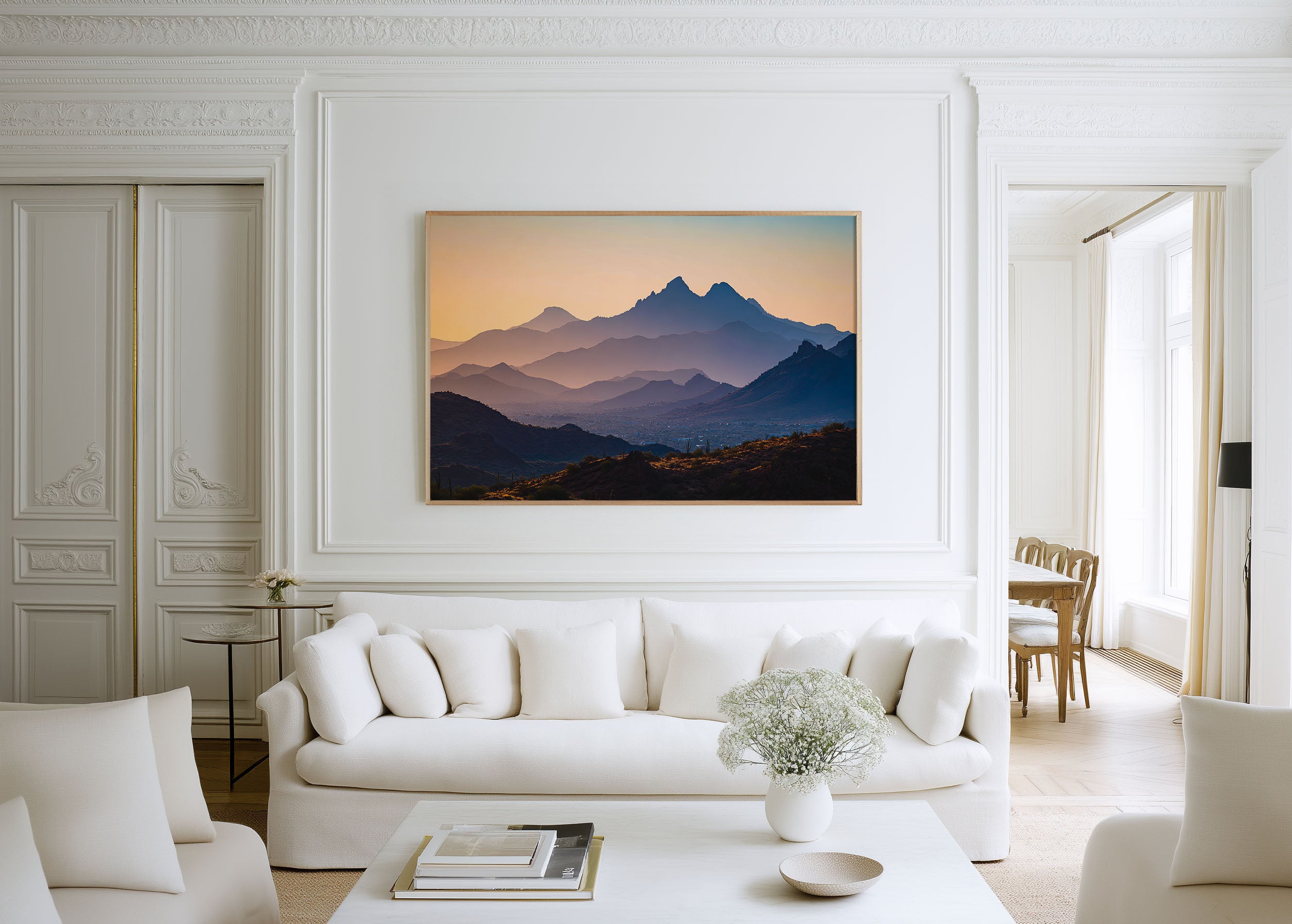 Phoenix Arizona Desert Mountains Wall Art Print | Sonoran Sunset Landscape