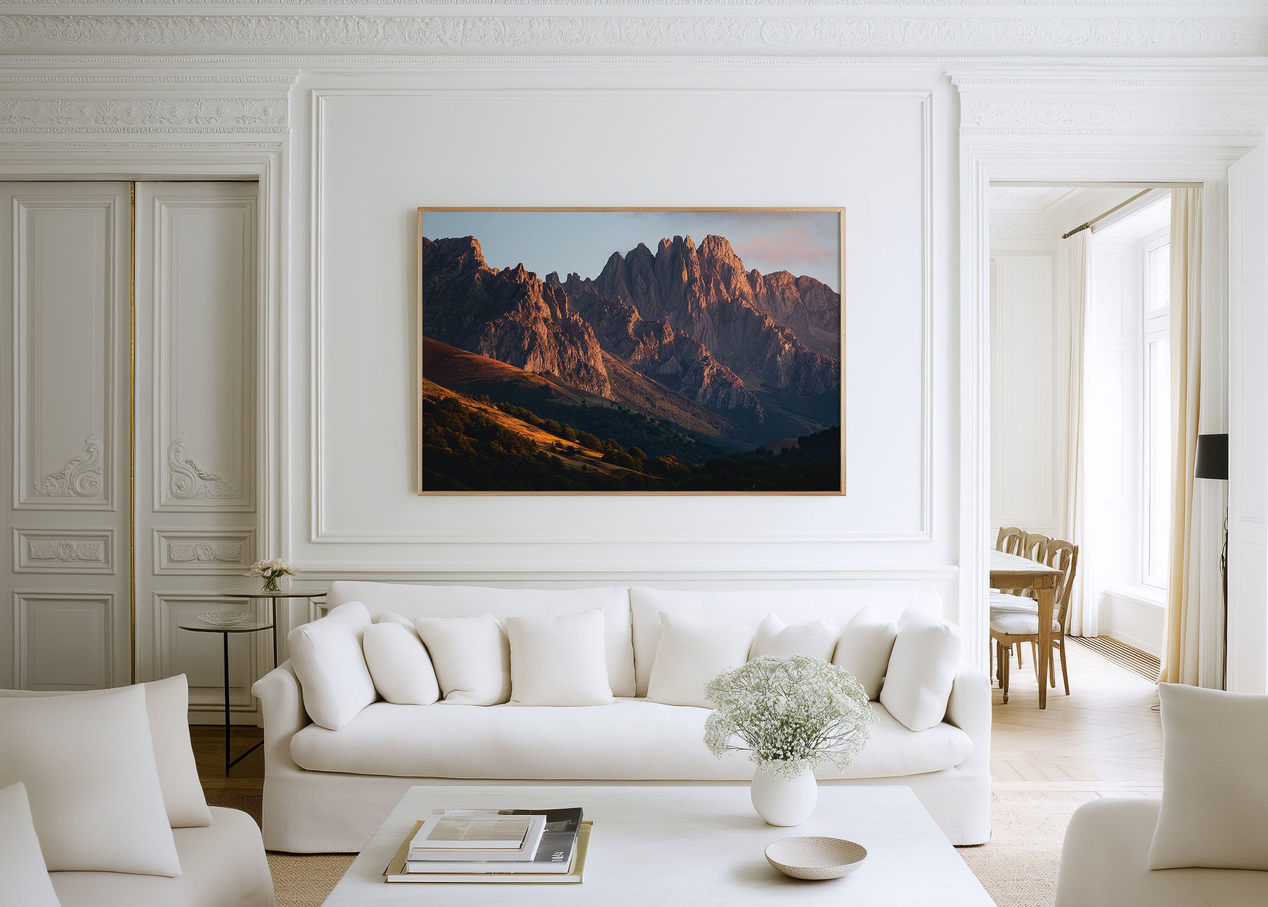 Picos de Europa Spain Sunset Print | Golden Hour Mountain Wall Art