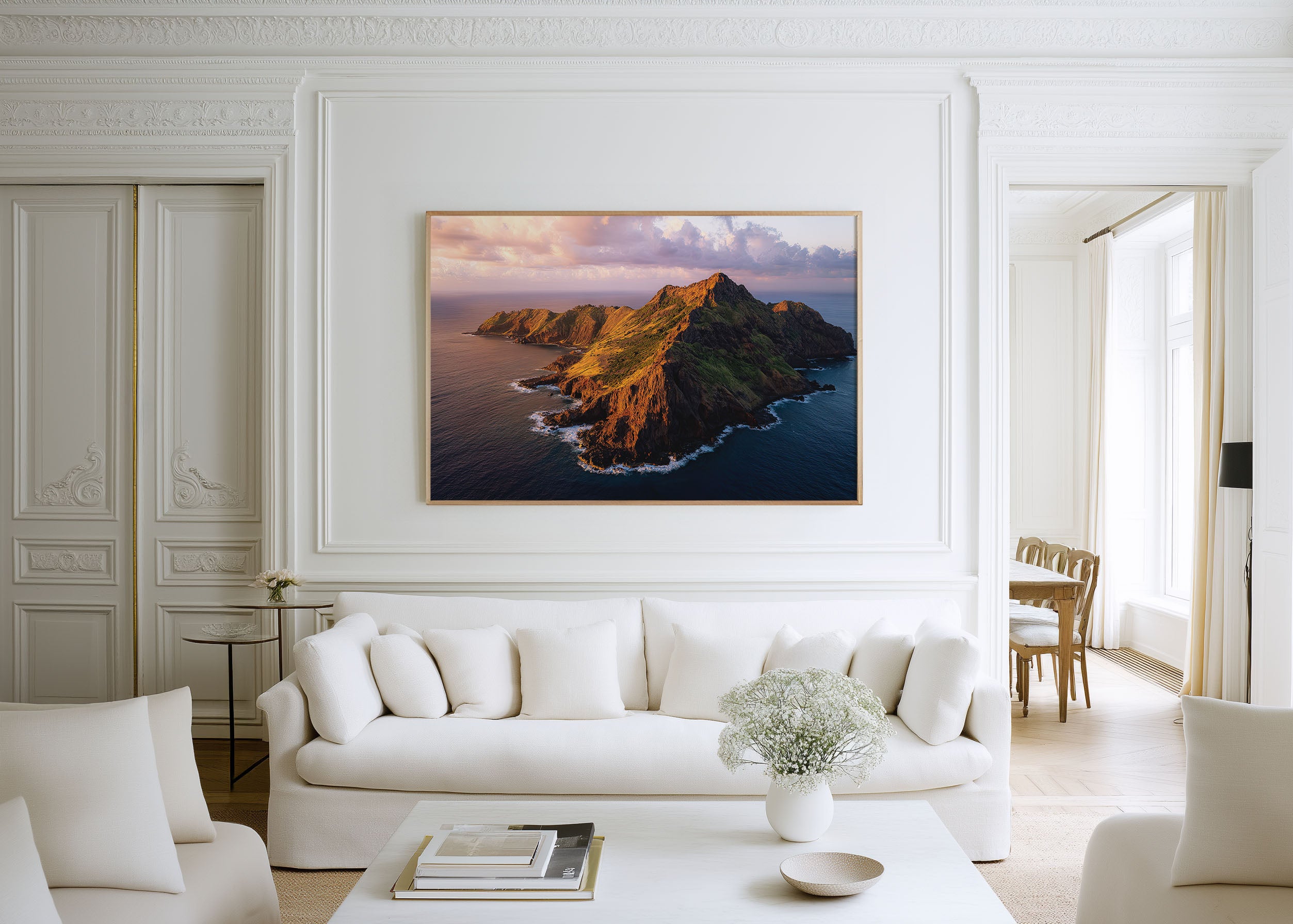 Pitcairn Islands Wall Art Print | Remote Pacific Ocean Island Landscape