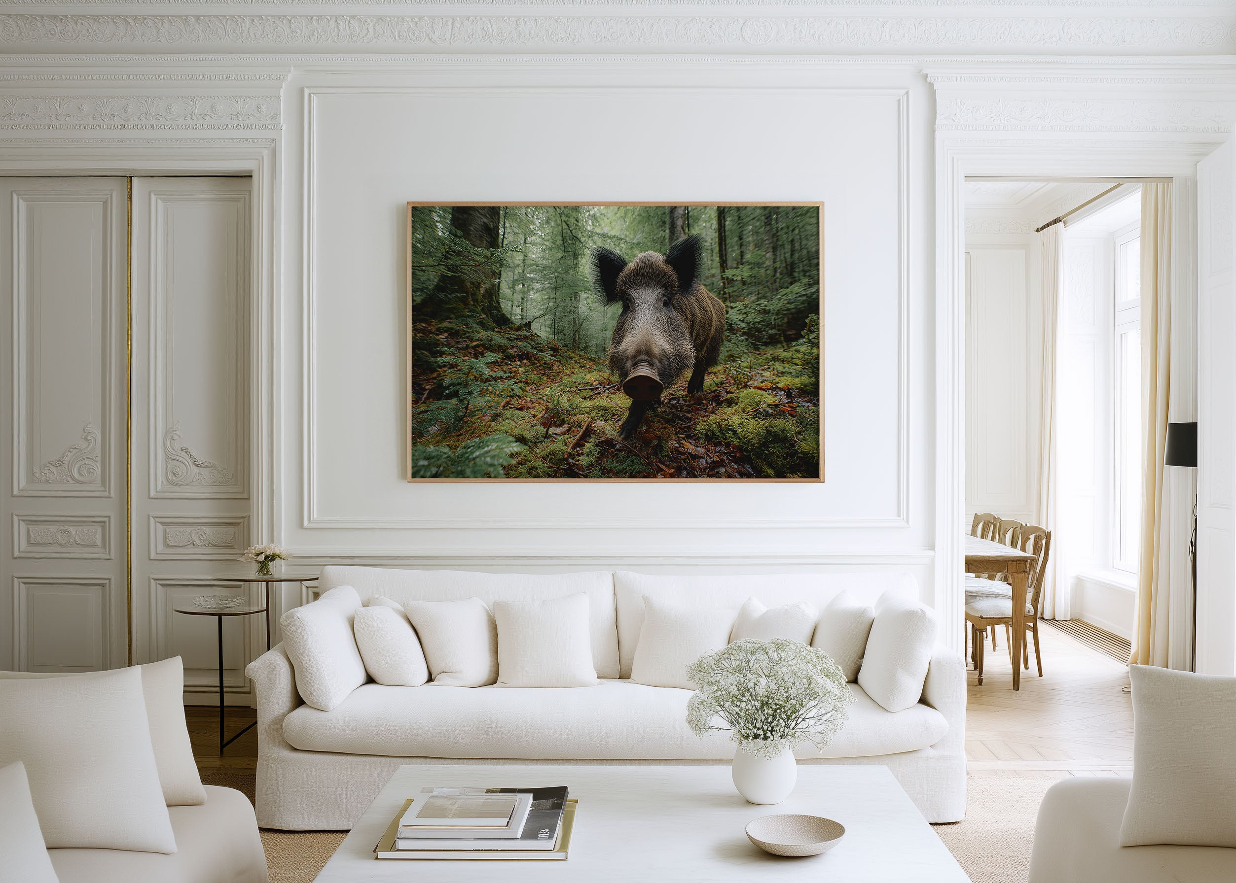 Wild Boar Wall Art – Forest Wildlife Photography Print