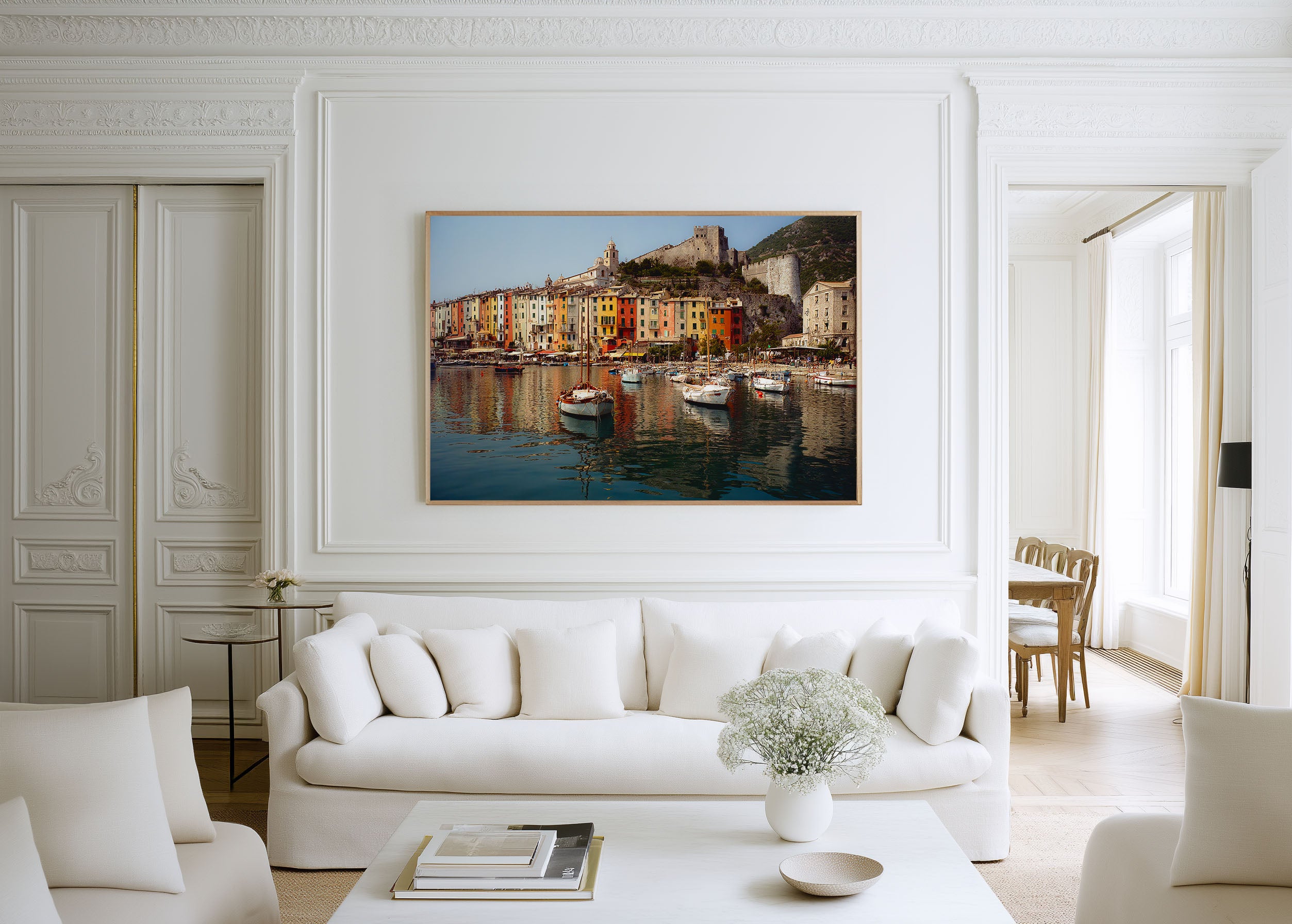 Porto Venere Harbor Wall Art – Liguria Italy Colorful Coastal Village