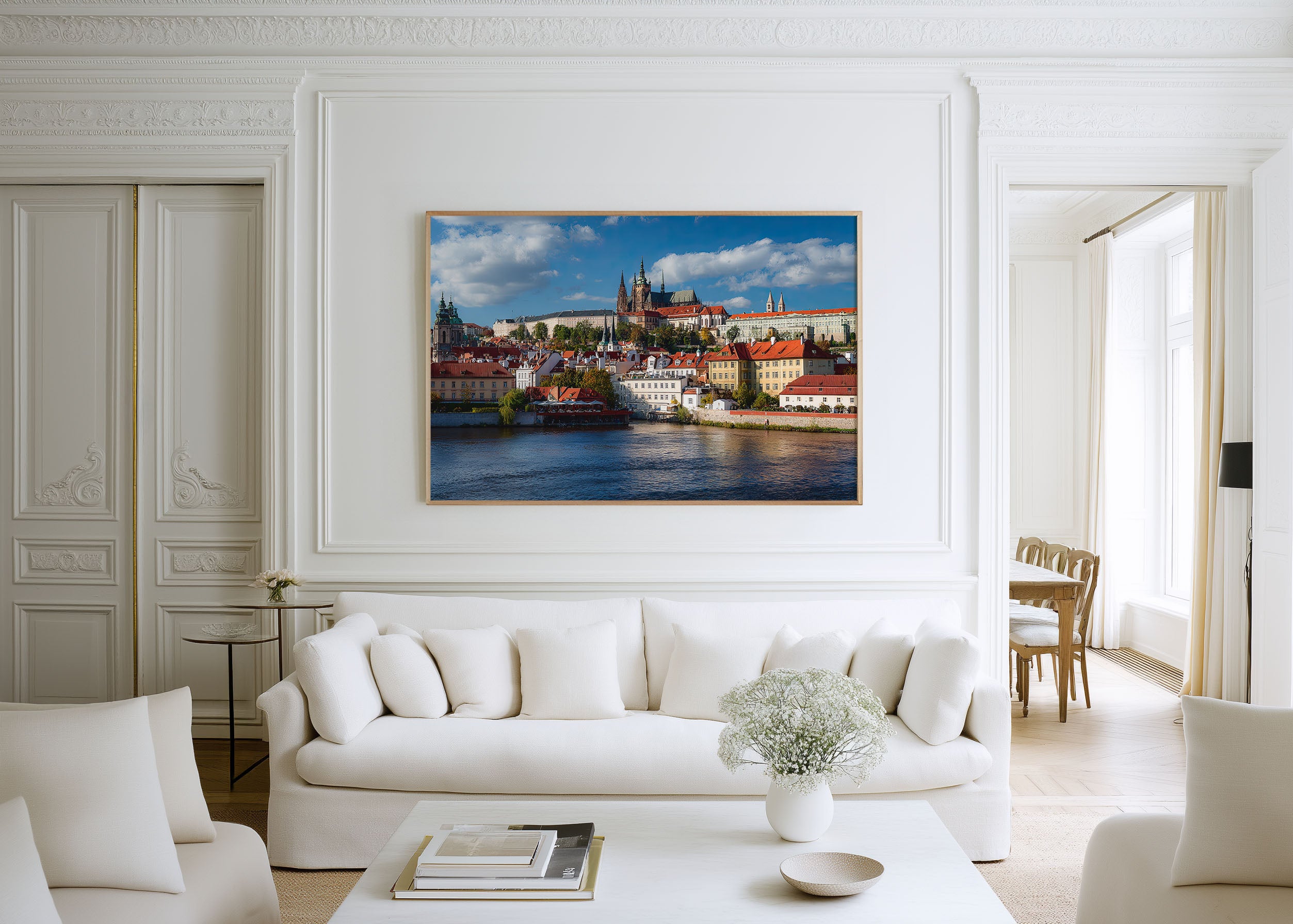 Prague Castle Skyline Wall Art Print | Prague Czech Republic Historic Cityscape Photography