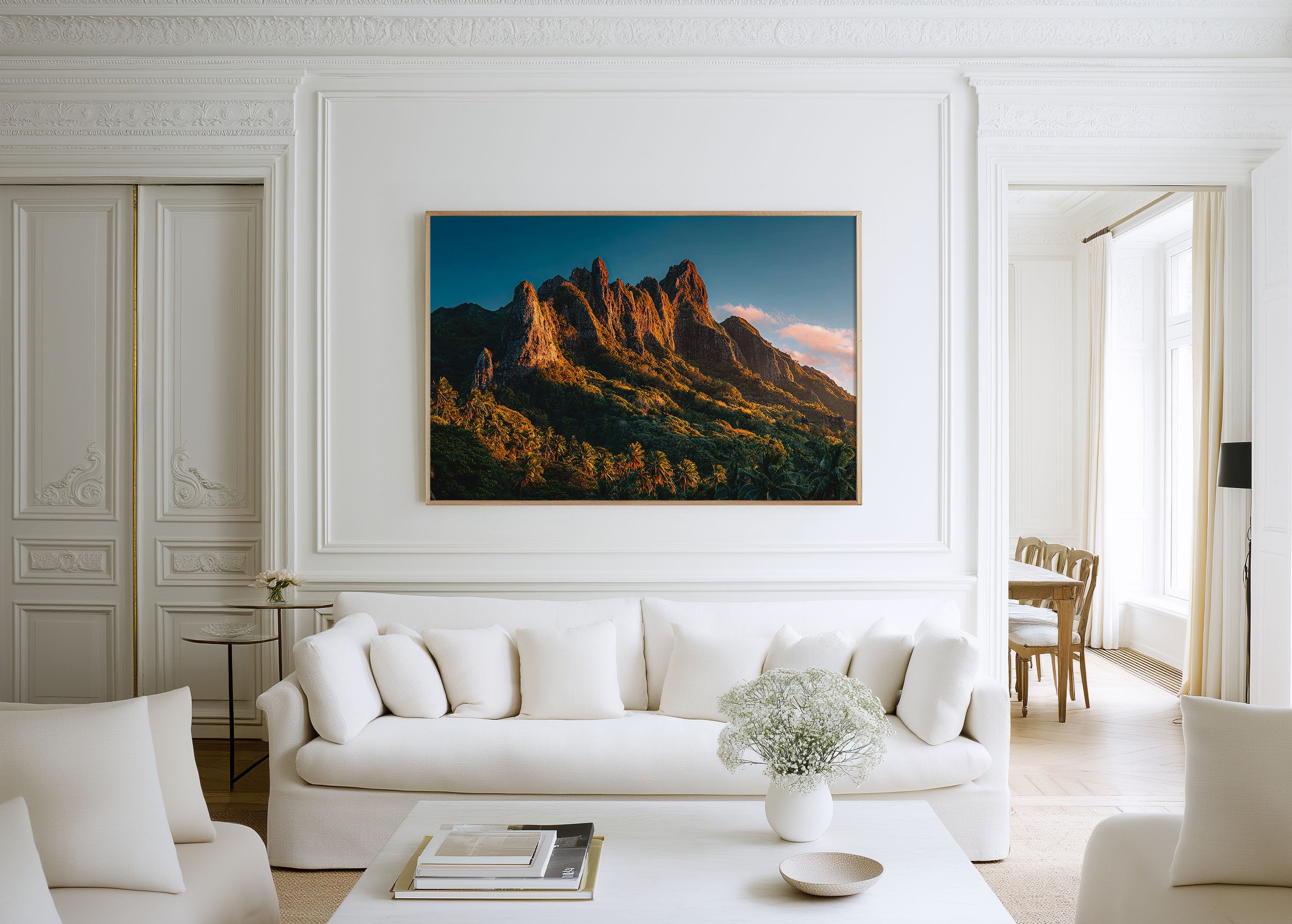 Rarotonga Island Wall Art Print | Cook Islands Tropical Mountain Landscape Photography