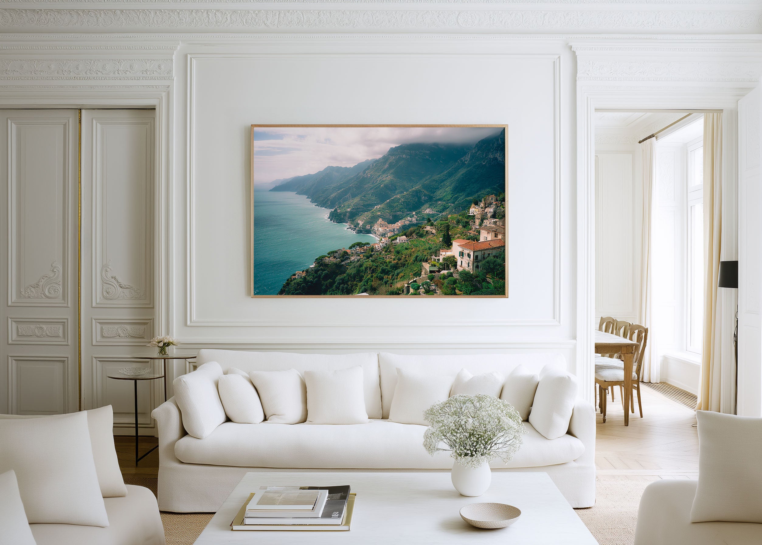 Ravello Amalfi Coast Wall Art – Italy Mountain Village Ocean View