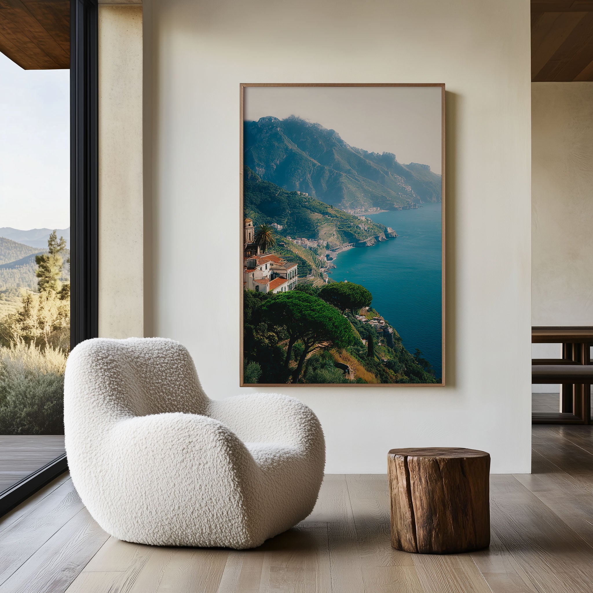 Ravello Amalfi Coast Wall Art Print | Italy Coastal Landscape Canvas
