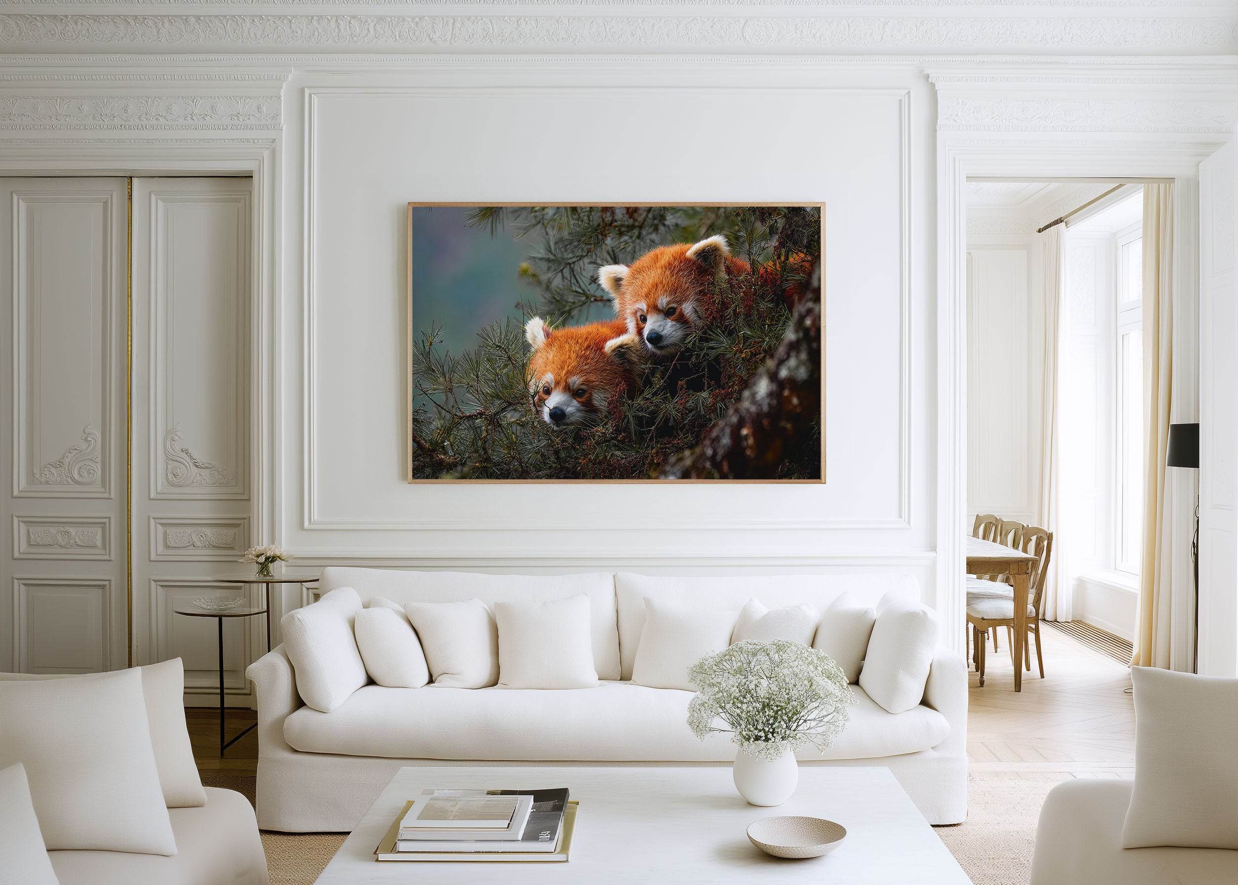 Red Pandas Wall Art Print – Himalayan Wildlife Canvas