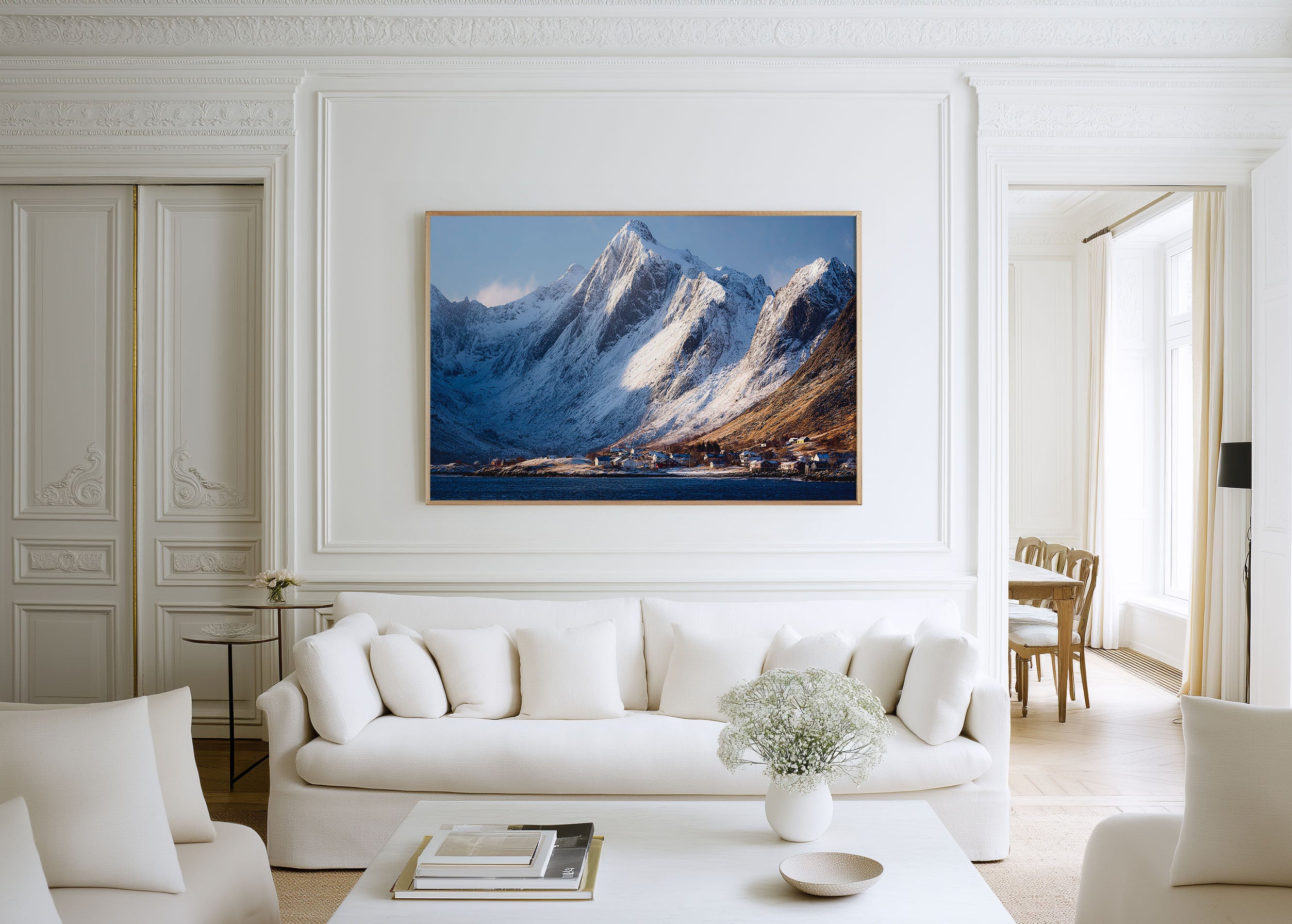 Reinefjorden Lofoten Norway Wall Art Print | Arctic Fjord Mountain Landscape