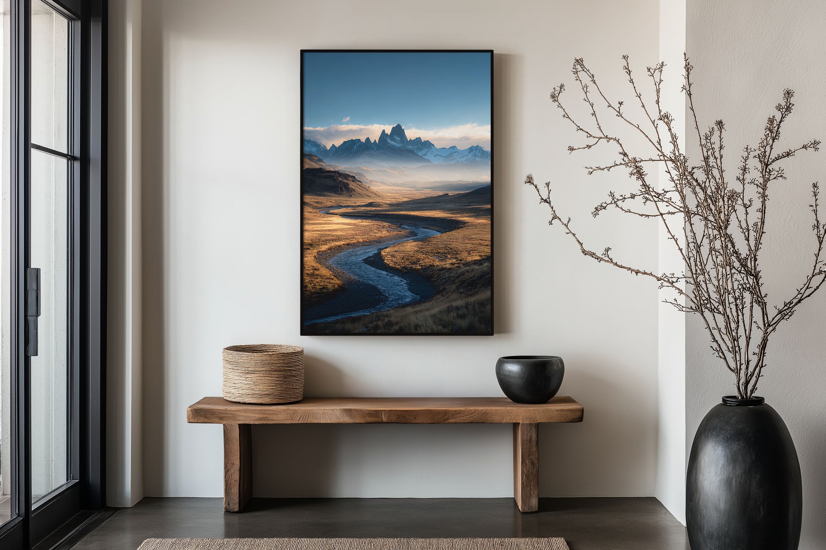 Río de las Vueltas Patagonia Print | Fitz Roy River Valley Wall Art | El Chaltén Argentina Photography