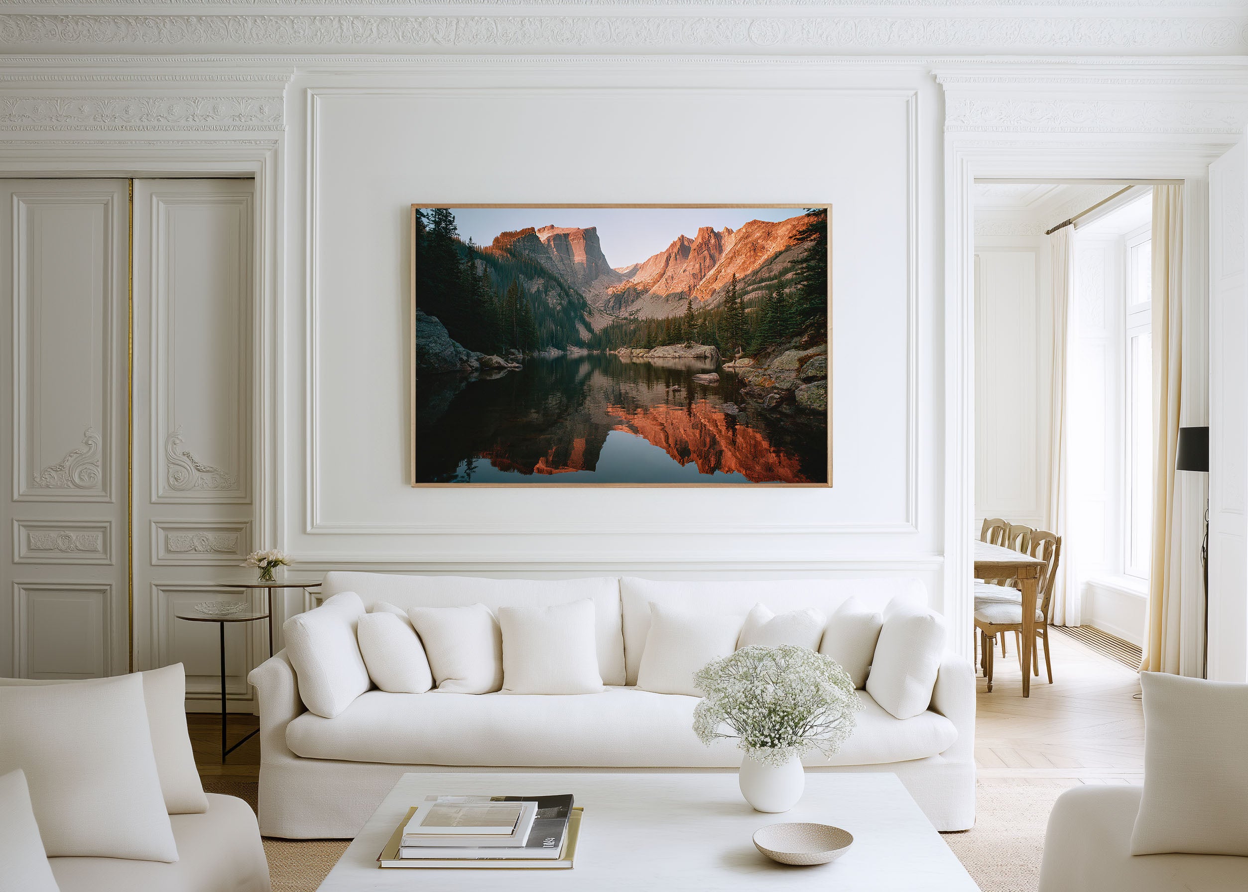 Rocky Mountain National Park Lake Reflection Wall Art Print