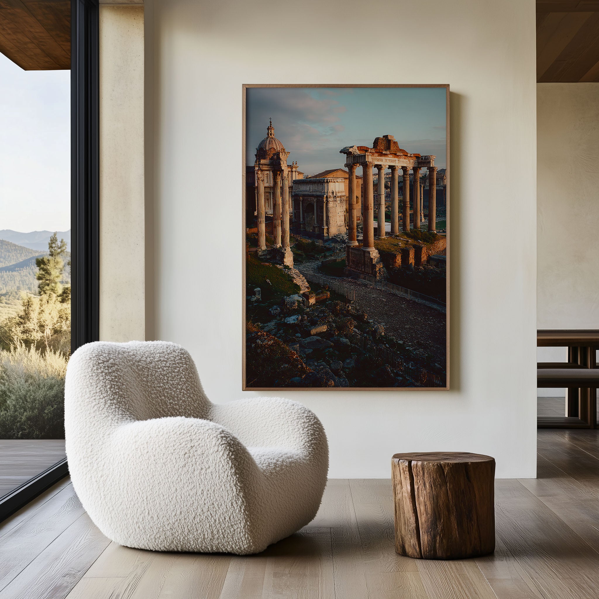 Roman Forum Wall Art Print | Rome Italy Ancient Ruins Sunset Photography | Italia Travel Poster | Classical Architecture Home Decor