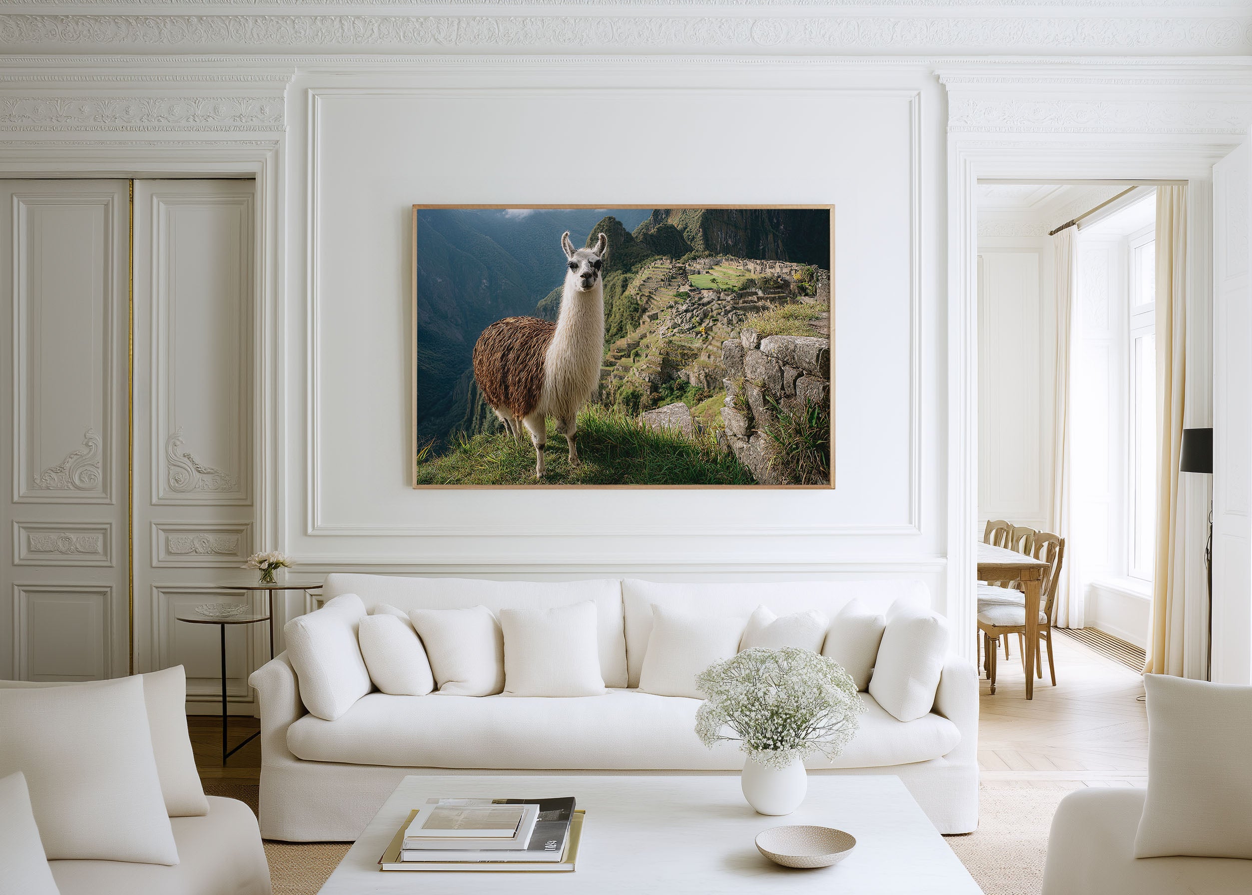 Sacred Heights – Llama of Machu Picchu Fine Art Print