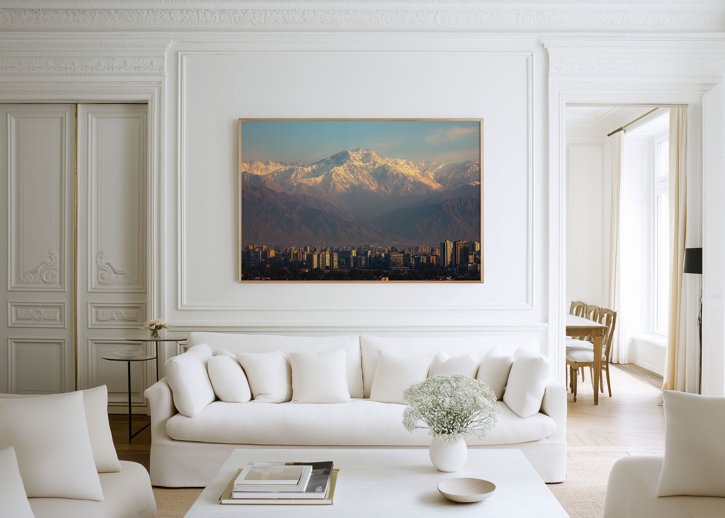 Santiago Chile Skyline Wall Art Print | Andes Mountains Cityscape Landscape Photography