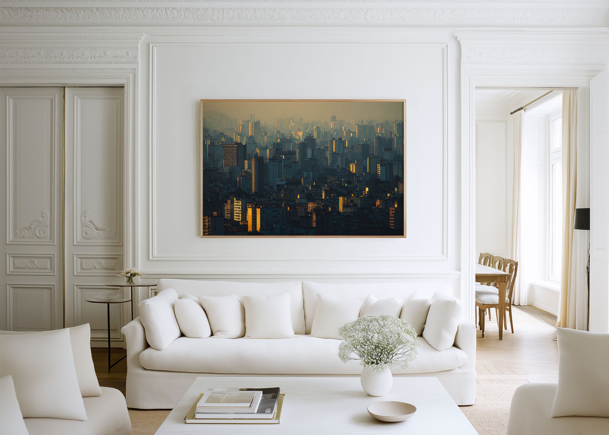 São Paulo Skyline Wall Art Print | Brazil Urban Cityscape Golden Hour Photography
