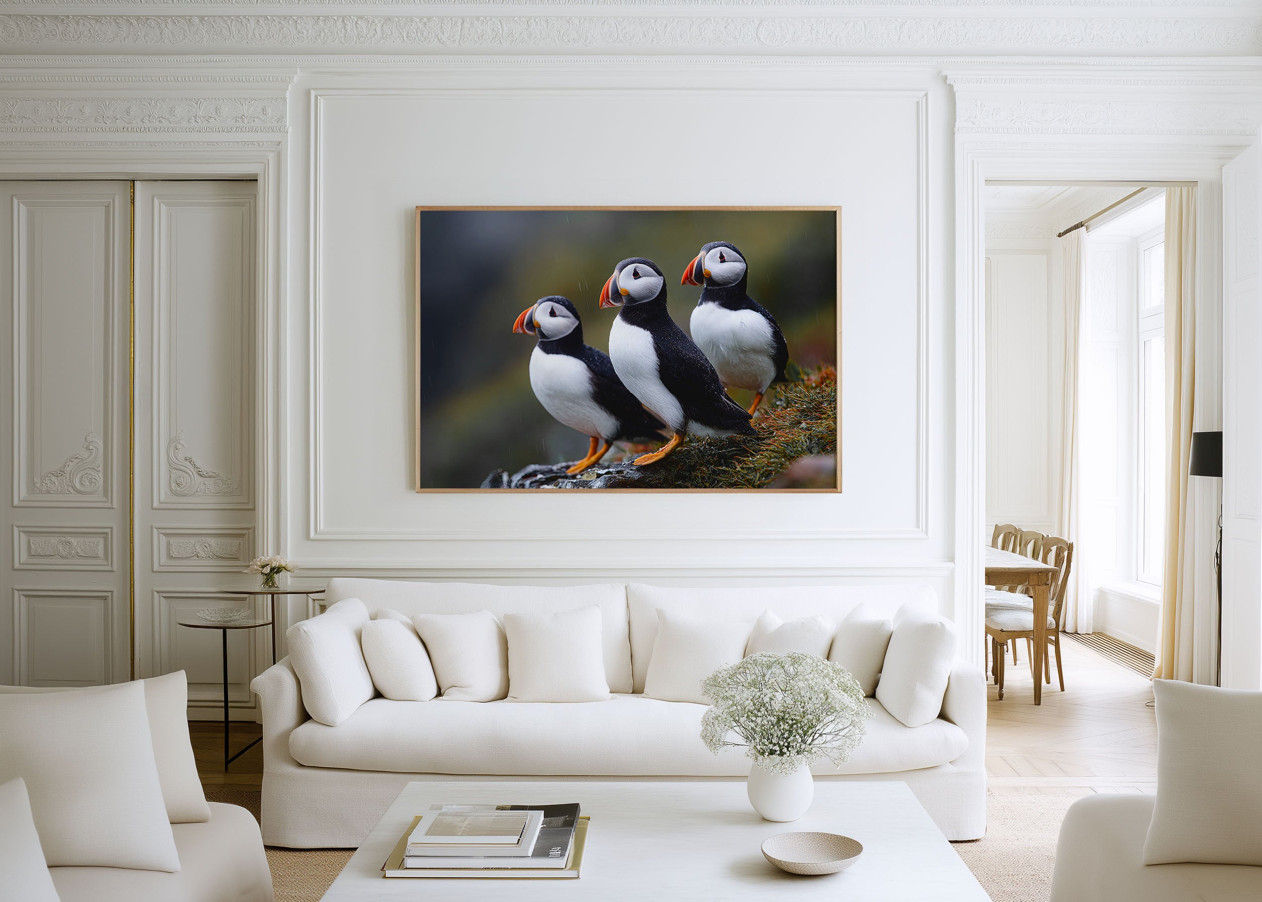 Scotland Puffins Wall Art – Coastal Wildlife Photography Print