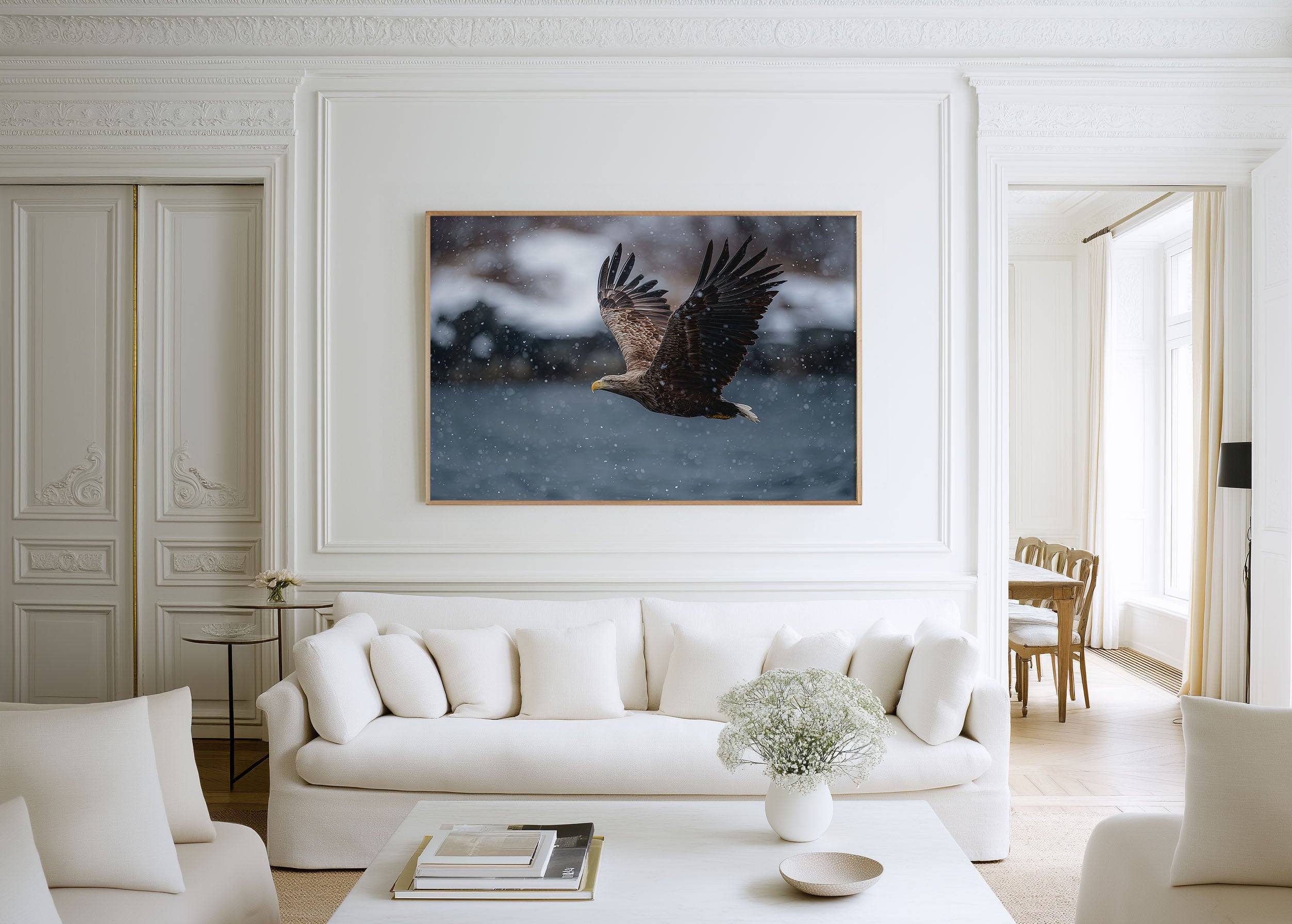 Sea Eagle Wall Art Print – Nordic Coastal Wildlife Canvas