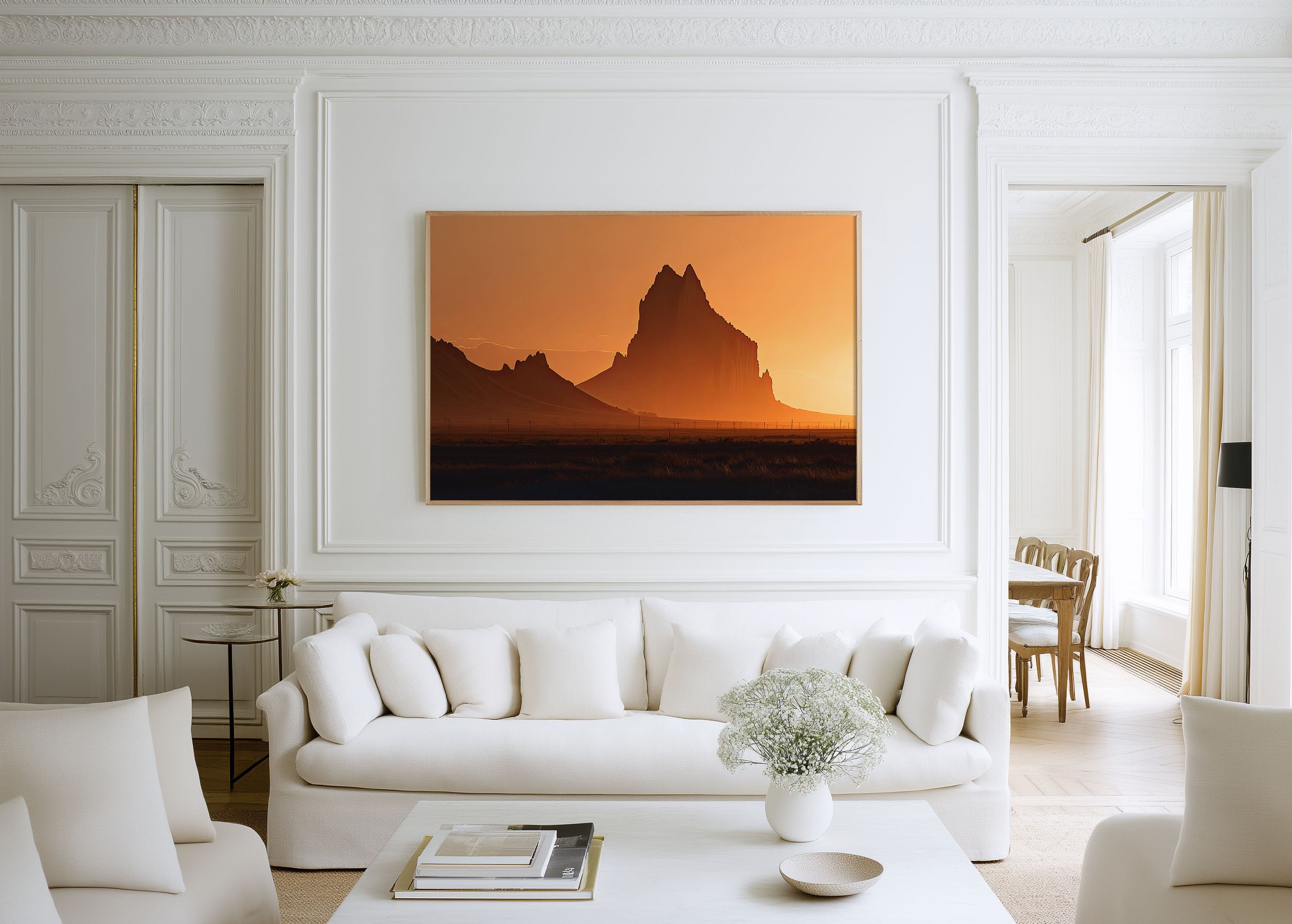 Shiprock Sunset Wall Art Print | New Mexico Desert Landscape