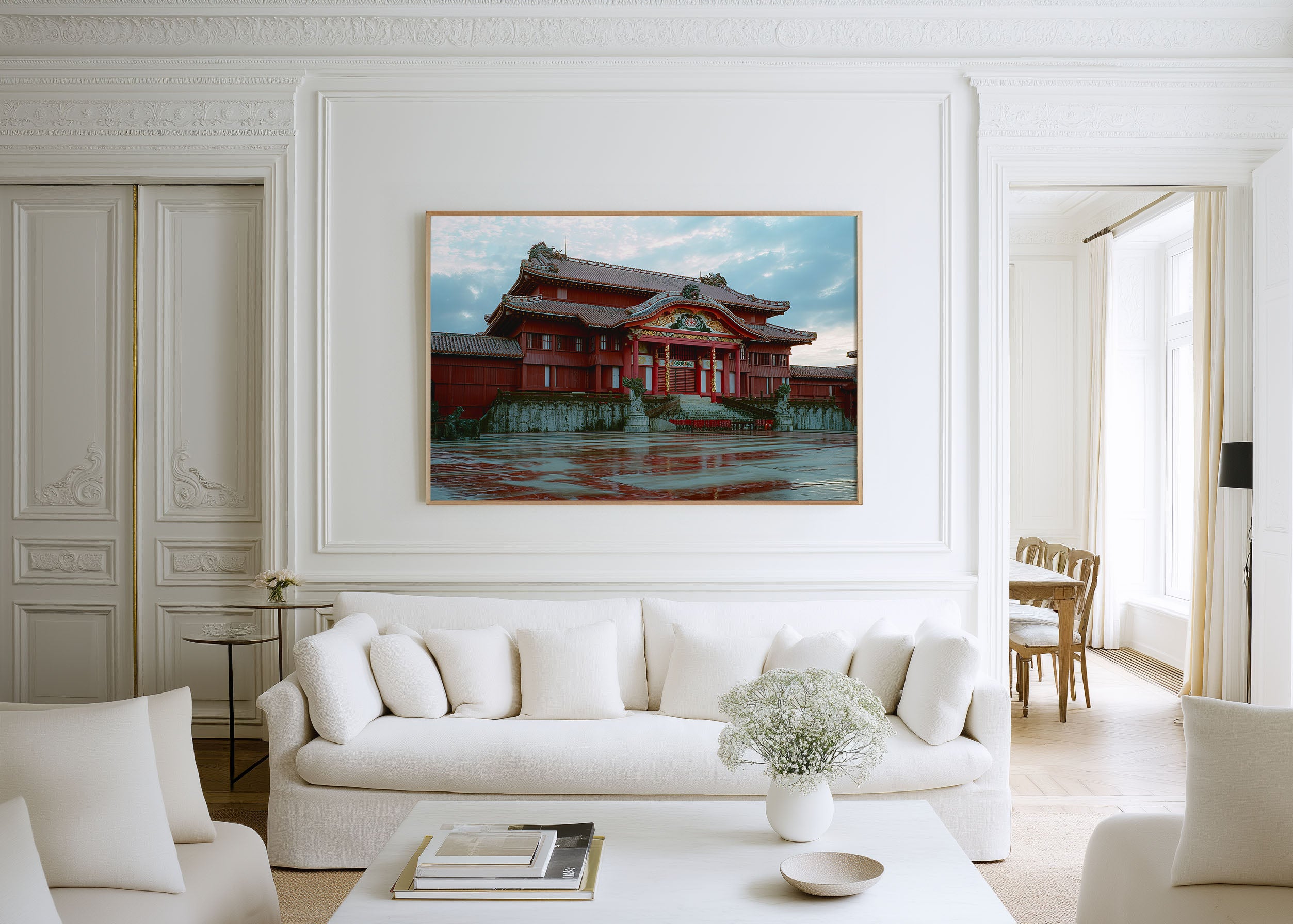 Shuri Castle Okinawa Wall Art Print, Historic Ryukyu Palace Japan