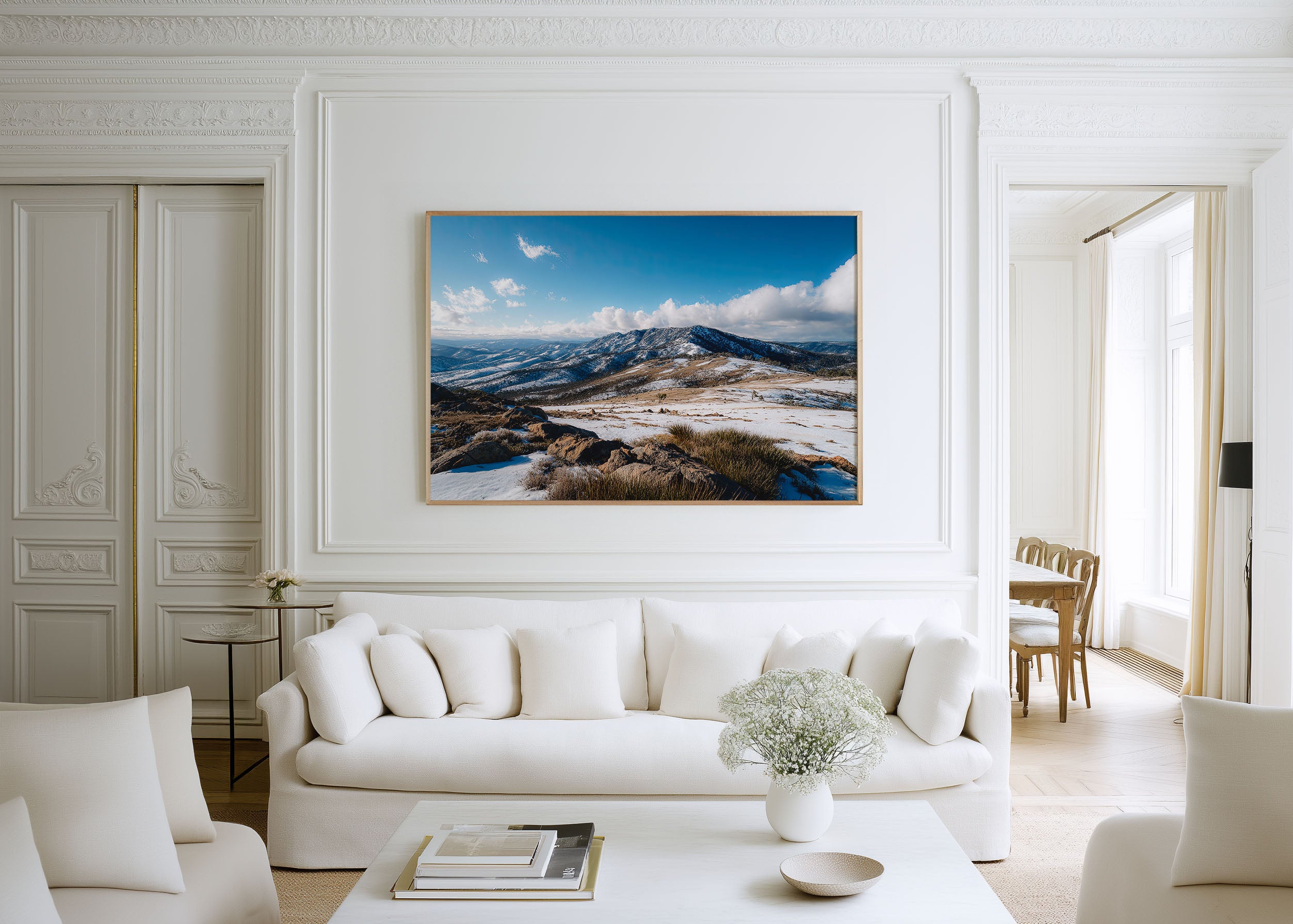 Snowy Mountains Australia Wall Art Print | Alpine Winter Landscape Photography
