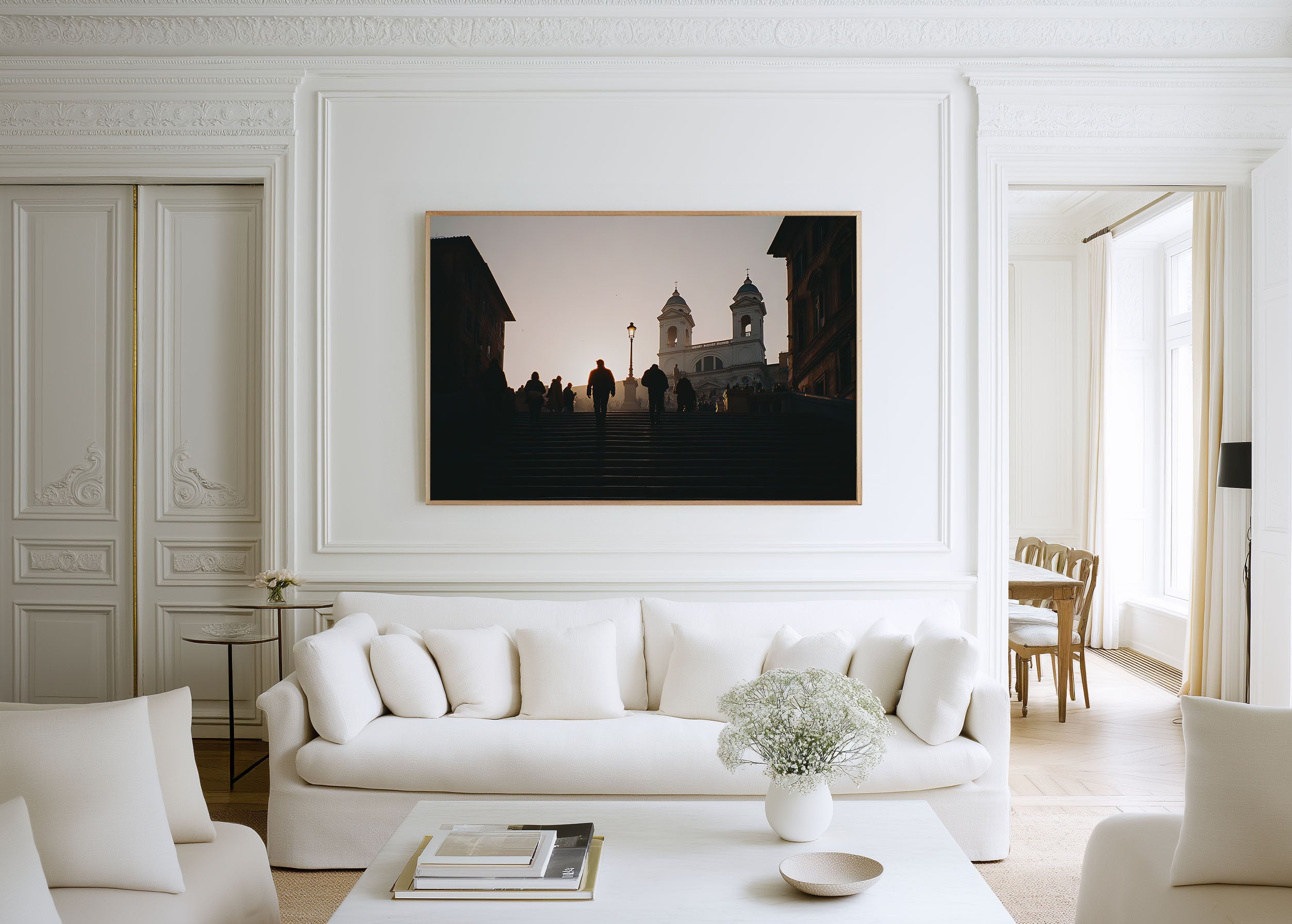 Spanish Steps Rome Wall Art – Piazza di Spagna Sunset Italy
