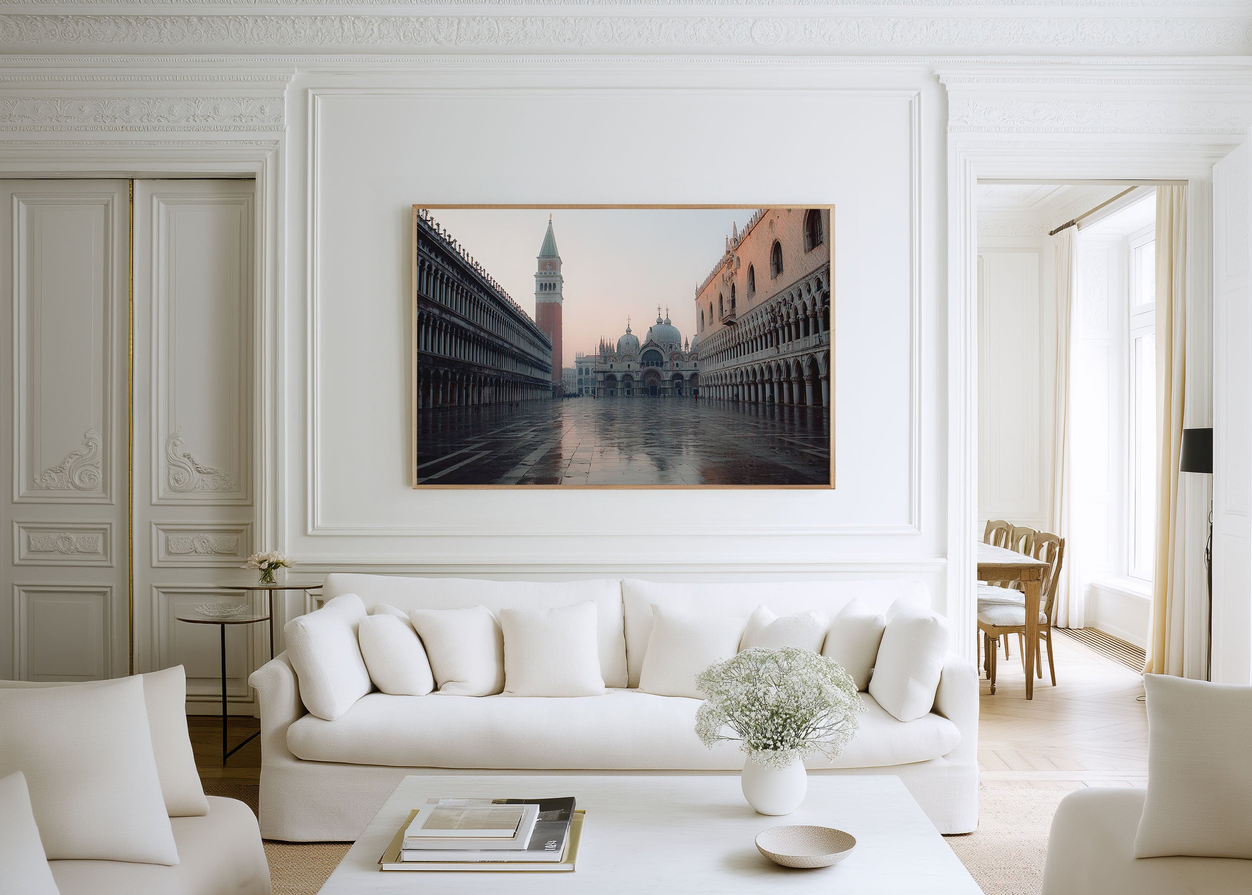 St Mark's Square Venice Italy Wall Art Print, Piazza San Marco Venetian Architecture