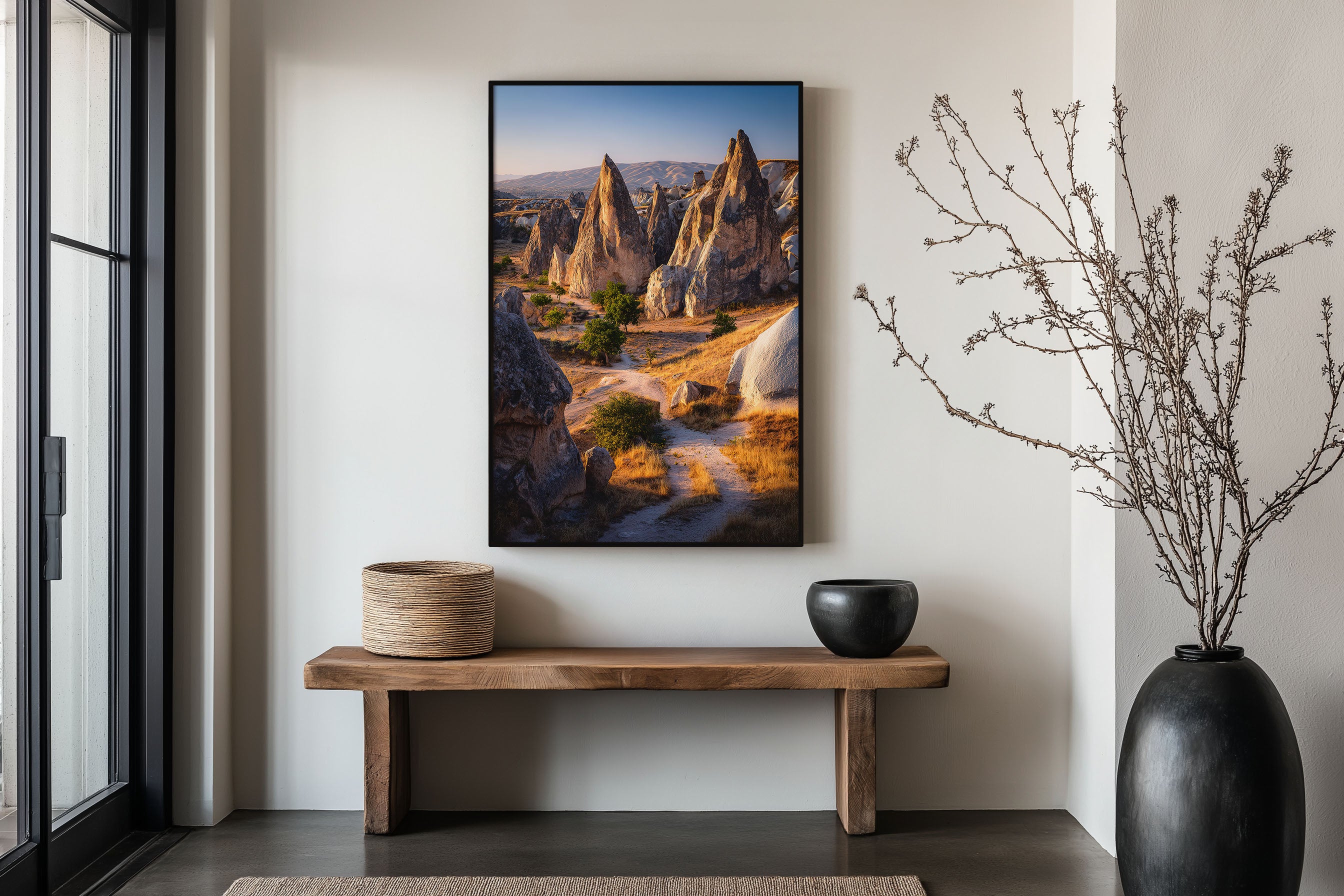 Cappadocia Fairy Chimneys Wall Art Print | Turkey Landscape Photography | Göreme Valley Travel Poster