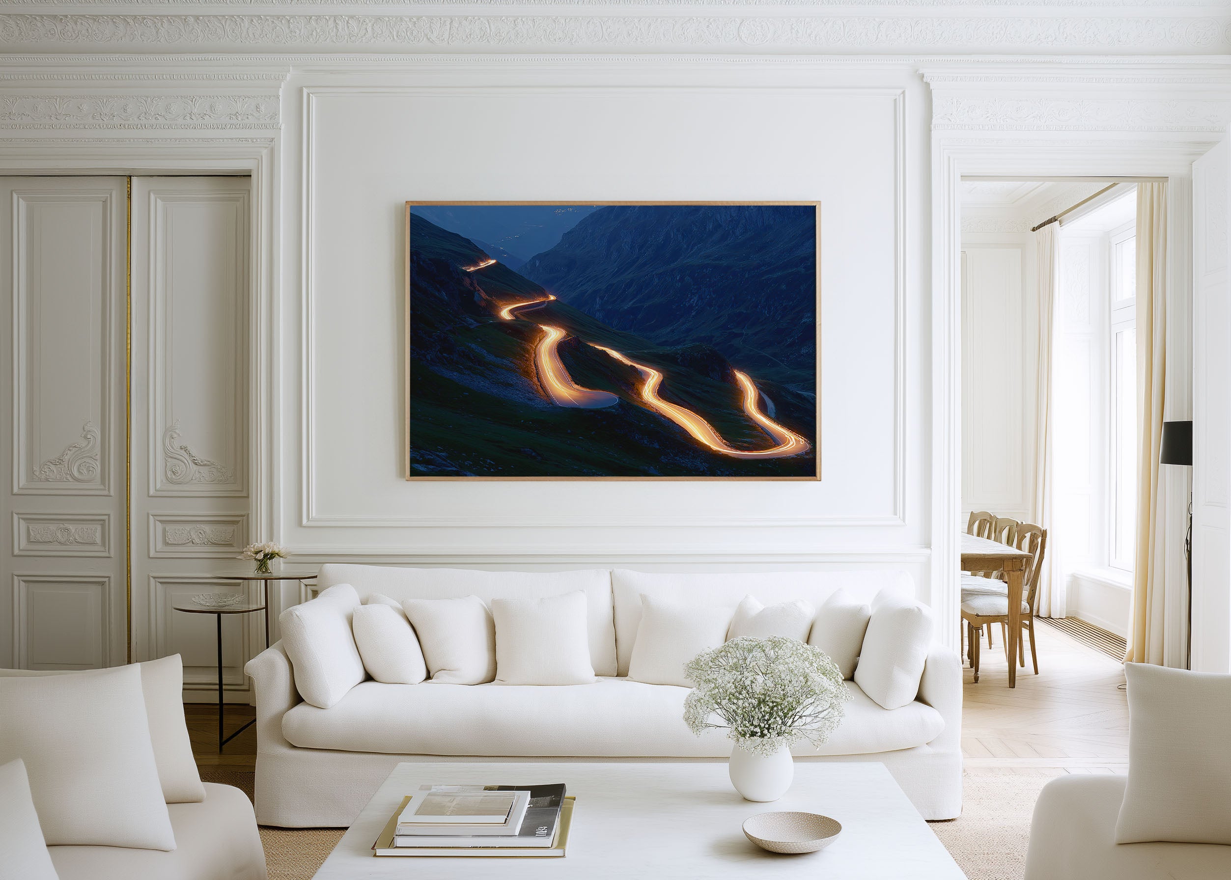 Swiss Alps Furka Pass Wall Art Print, Switzerland Mountain Road