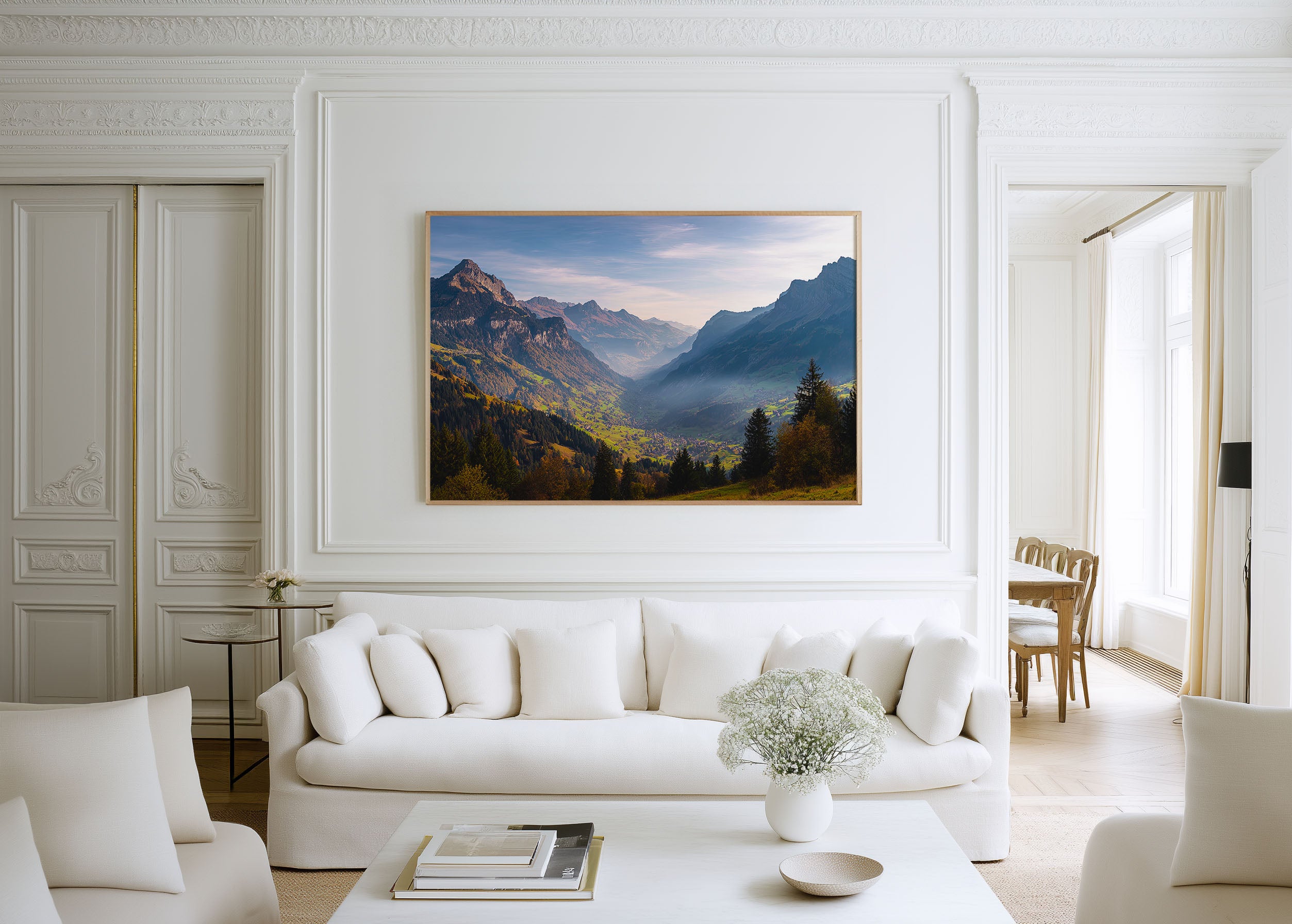 Swiss Alps Interlaken Mountain Landscape Wall Art Print