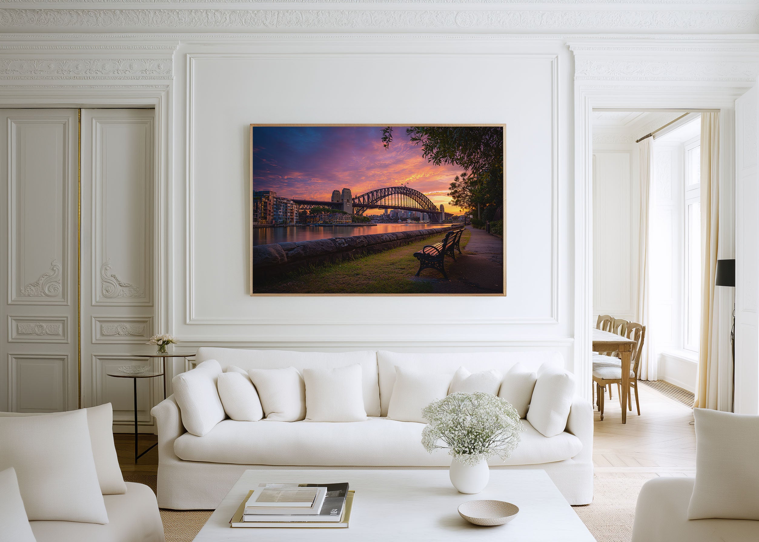 Sydney Harbour Bridge Sunset Wall Art Print | Australia Iconic Sydney Harbour Cityscape Photography