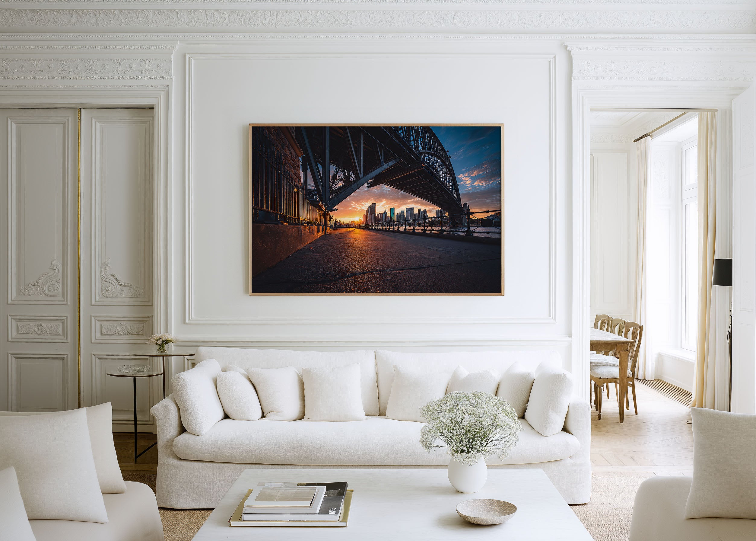 Sydney Harbour Bridge Underpass Wall Art Print | Sydney Skyline Architecture Photography Australia