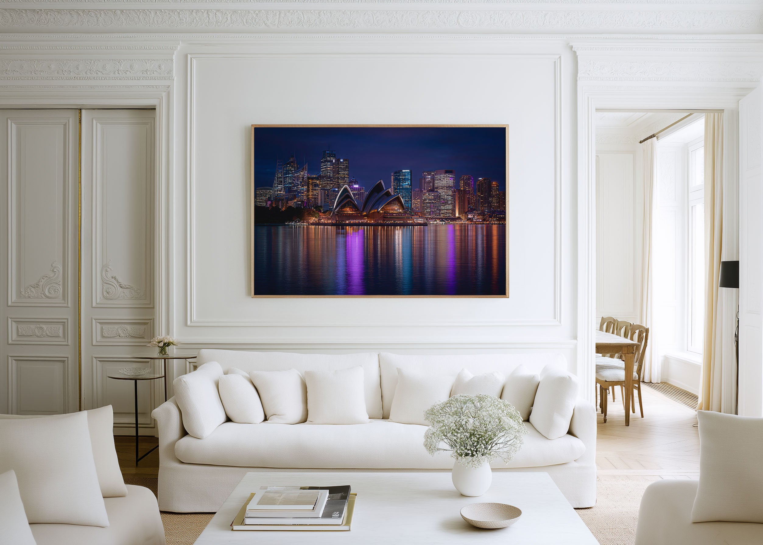Sydney Opera House Night Print | Harbour City Skyline Wall Art