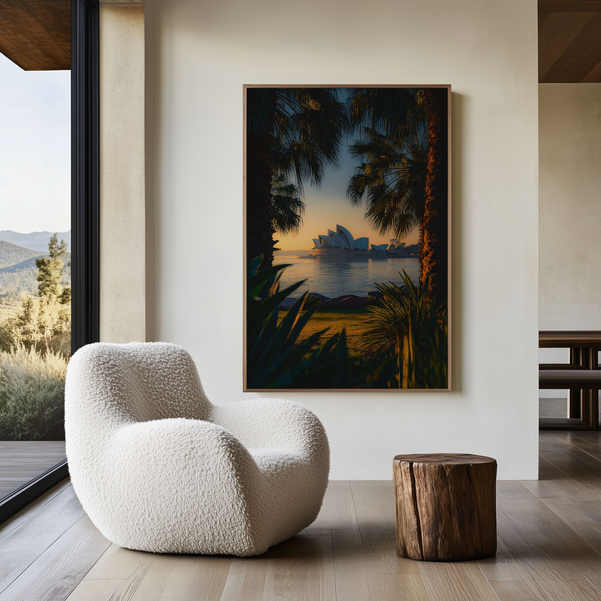Sydney Opera House Wall Art – Sydney Harbour Sunset Print