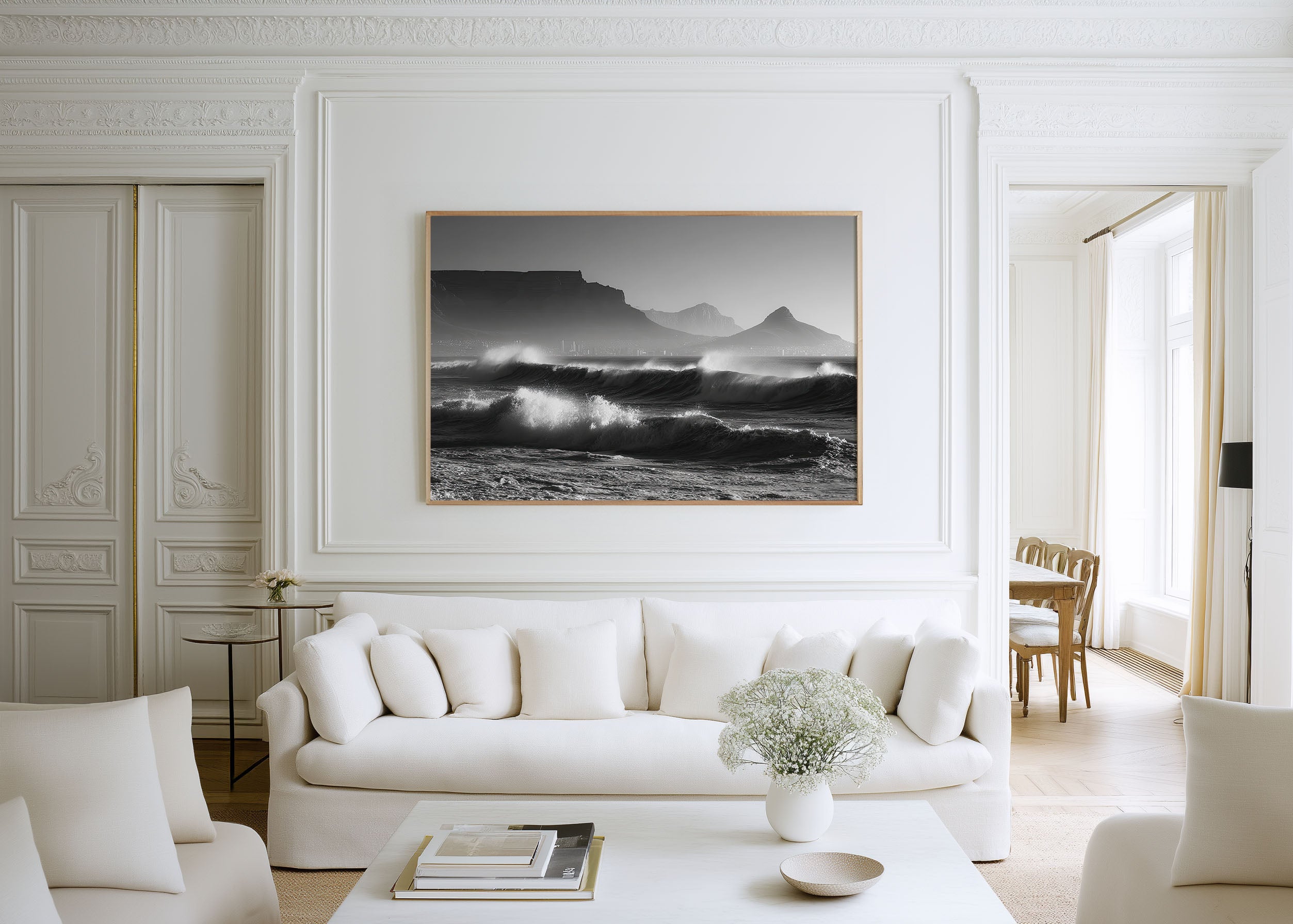 Table Mountain Cape Town Black & White Wall Art