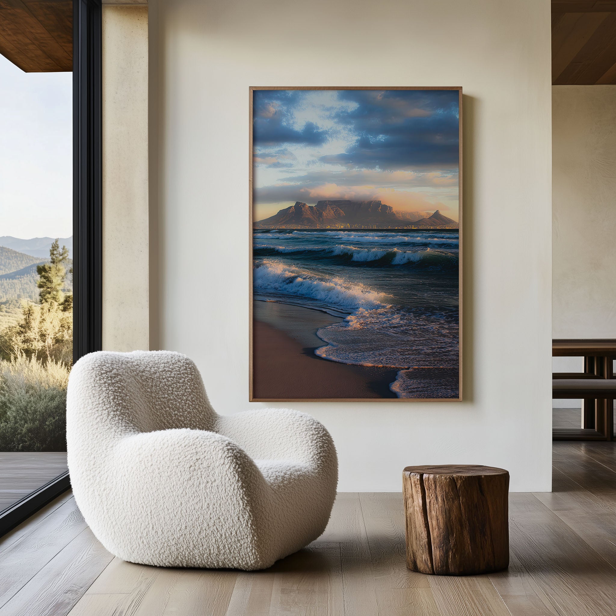Table Mountain Beach Wall Art Print | Cape Town Coastal Photography