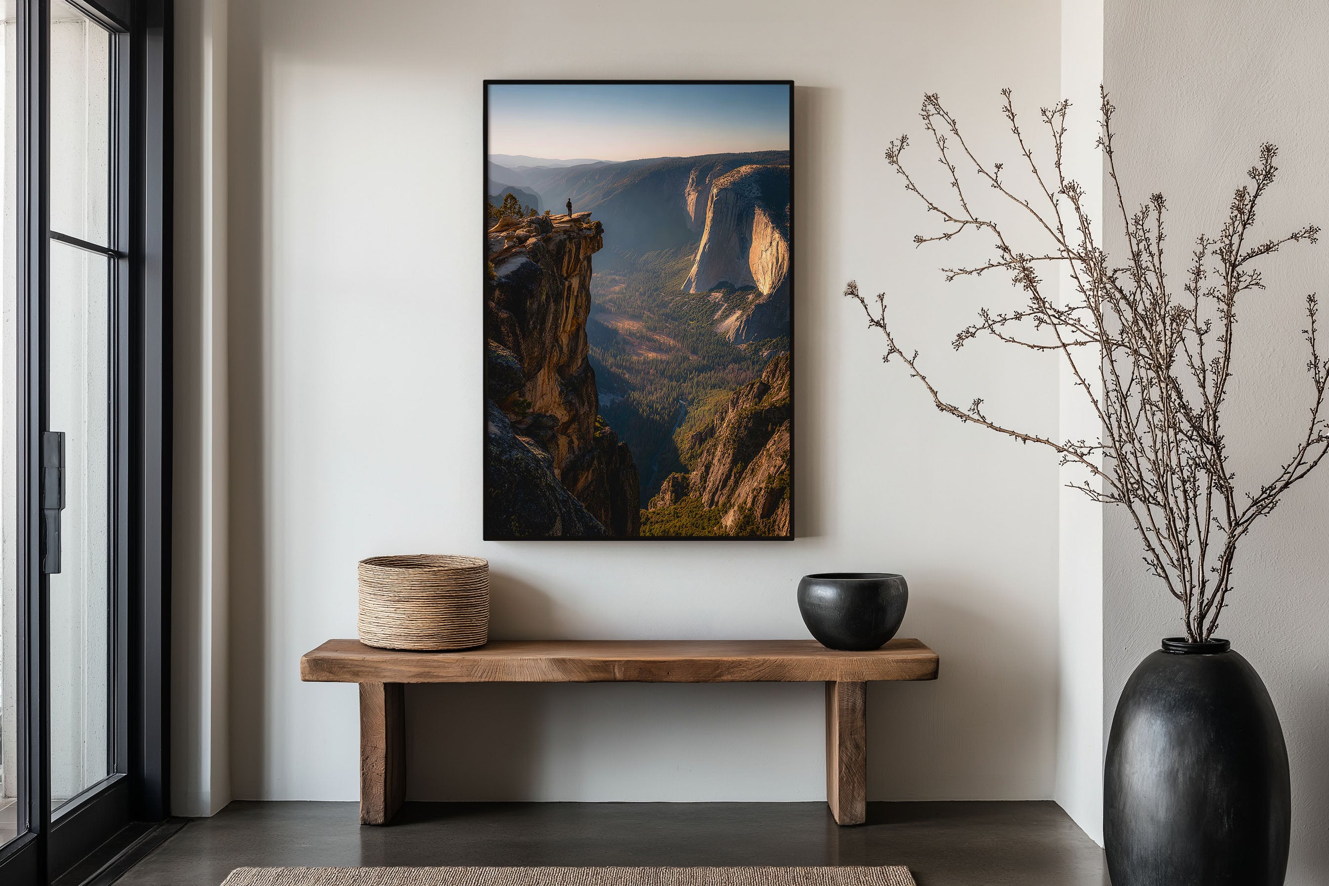 Taft Point Yosemite El Capitan Wall Art Print | California National Park Cliff Photography | Golden Hour Valley View Poster