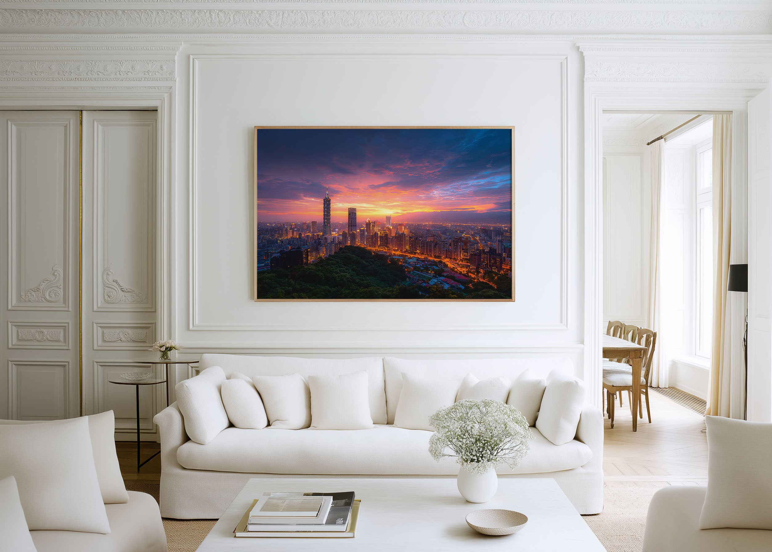 Taipei 101 Sunset Print – Taiwan Skyline Wall Art