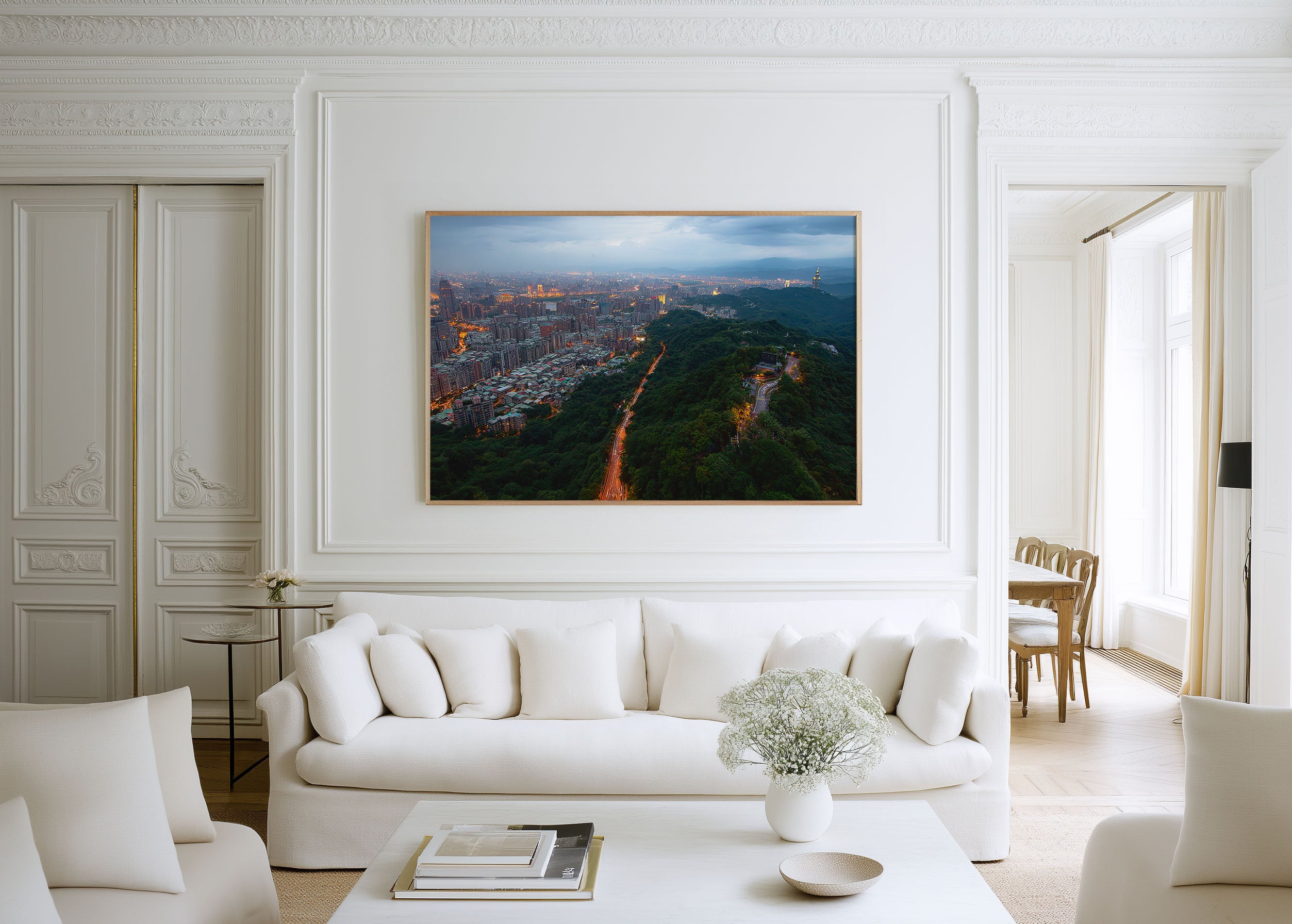 Taipei Skyline Wall Art Print, Elephant Mountain City View