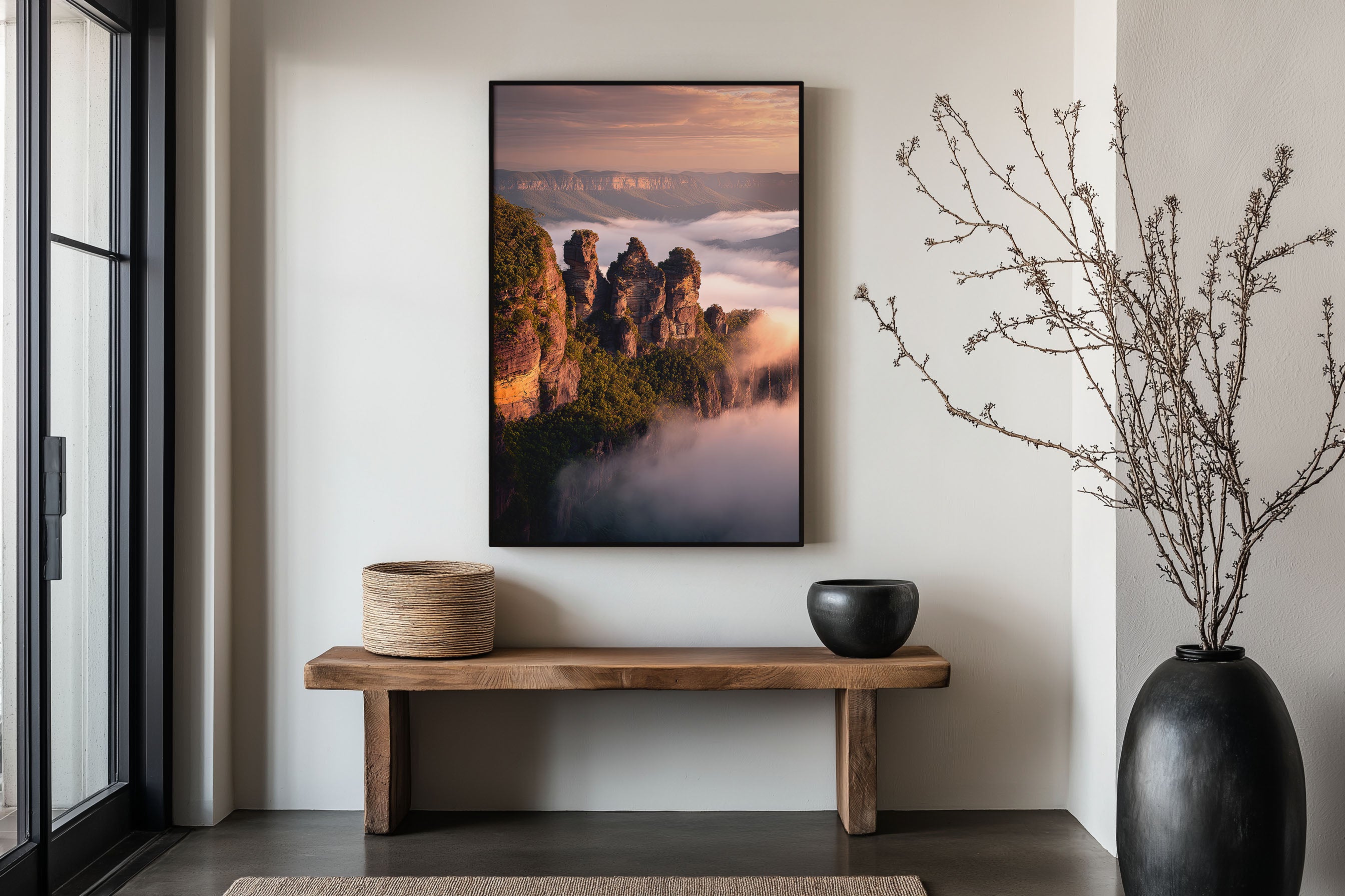 Three Sisters Blue Mountains Print | Katoomba NSW Sunrise Wall Art | Australian Landscape Photography